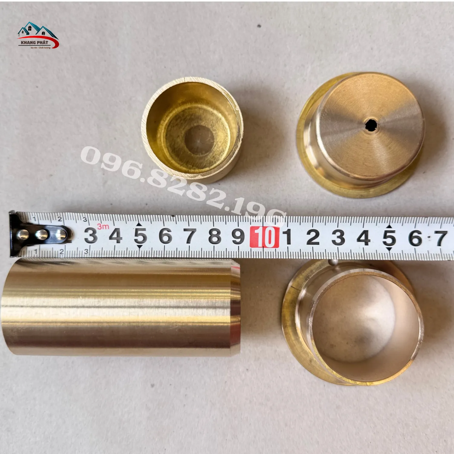 Cối xoay đồng thau cho cửa gỗ truyền thống