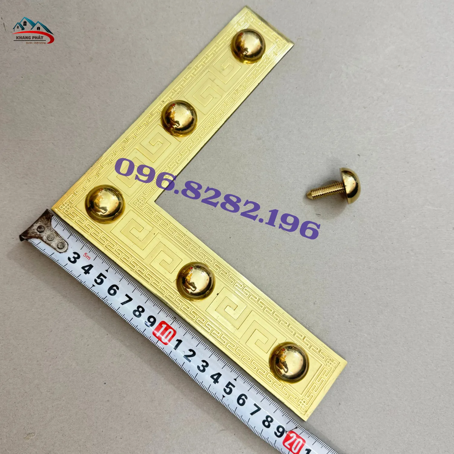 Chi tiết ke góc làm từ đồng thau nguyên khối