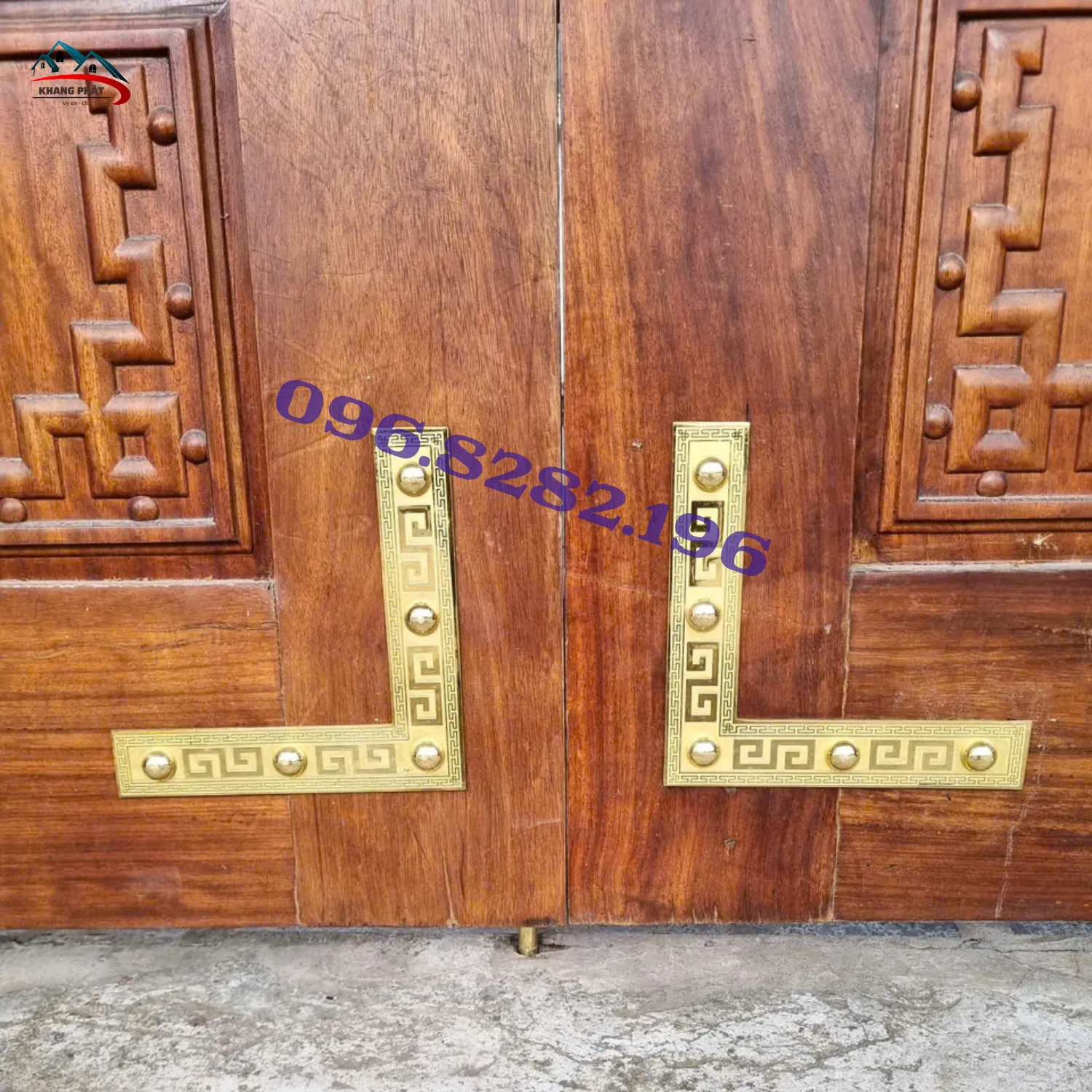 Ke góc đồng dùng cho cửa gỗ hai cánh