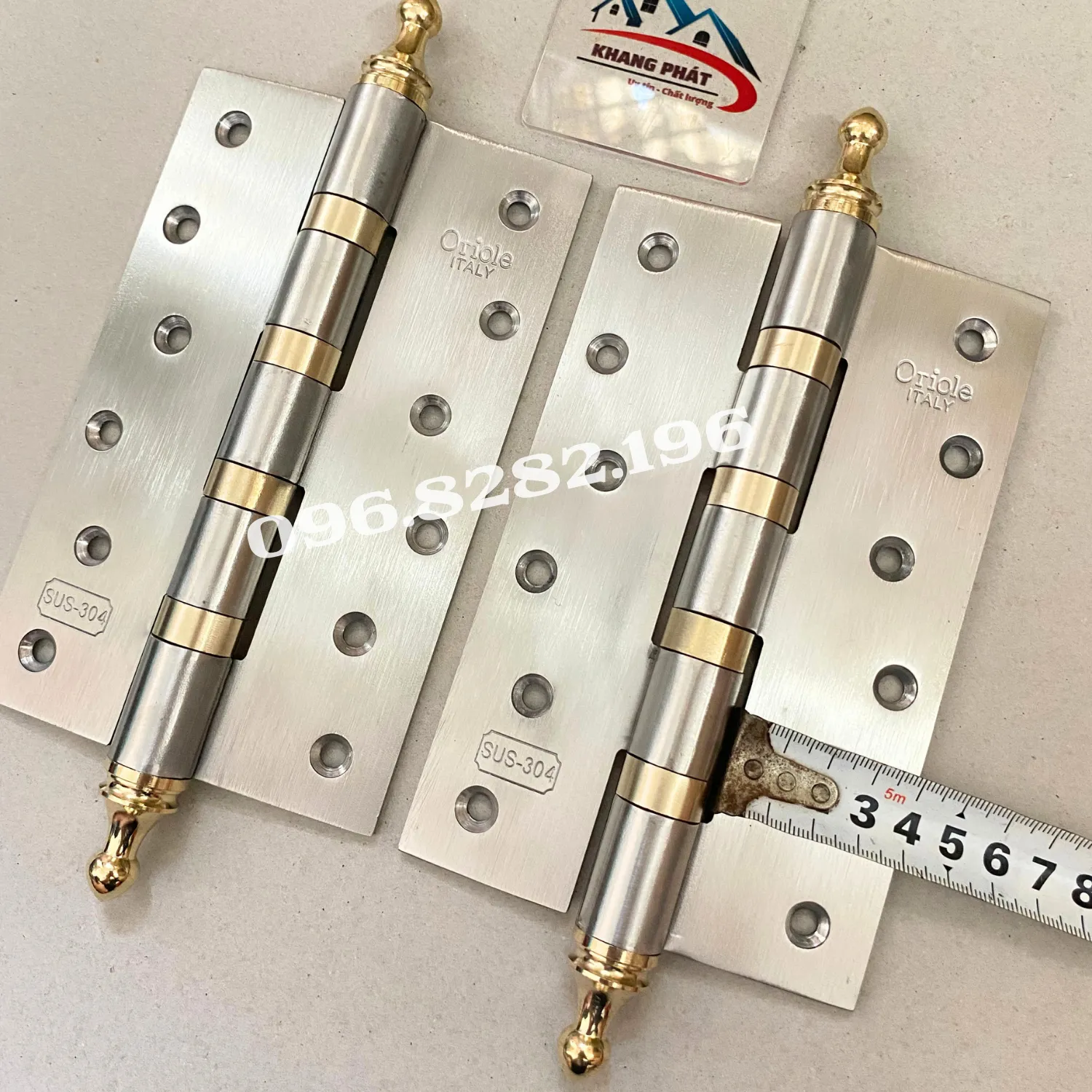 Bản lề lá dày 4mm dùng cho cửa gỗ dày từ 5cm