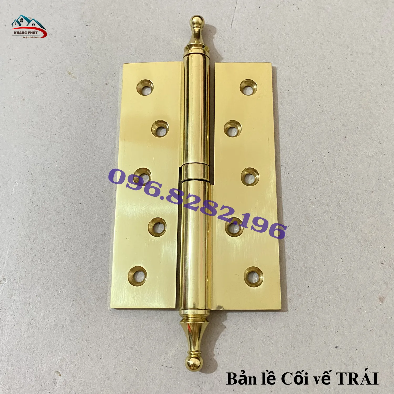 Mẫu bản lề đồng nhỏ gọn phù hợp cửa phòng ngủ và cửa thông phòng