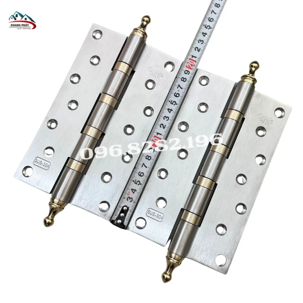 bản lề inox 304 20cm dày 4mm cho cửa gỗ