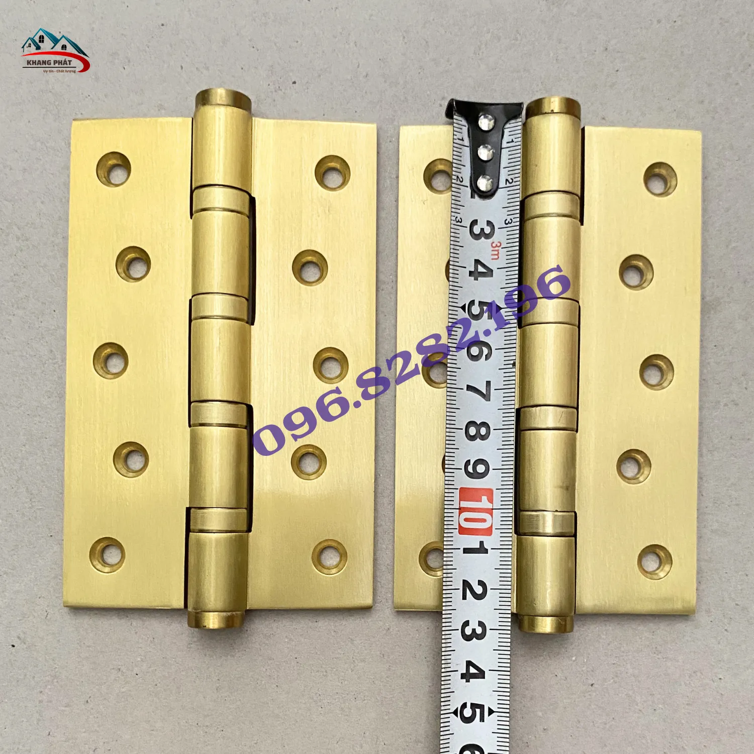 Cận cảnh bản lề lá đồng KP-LĐN413