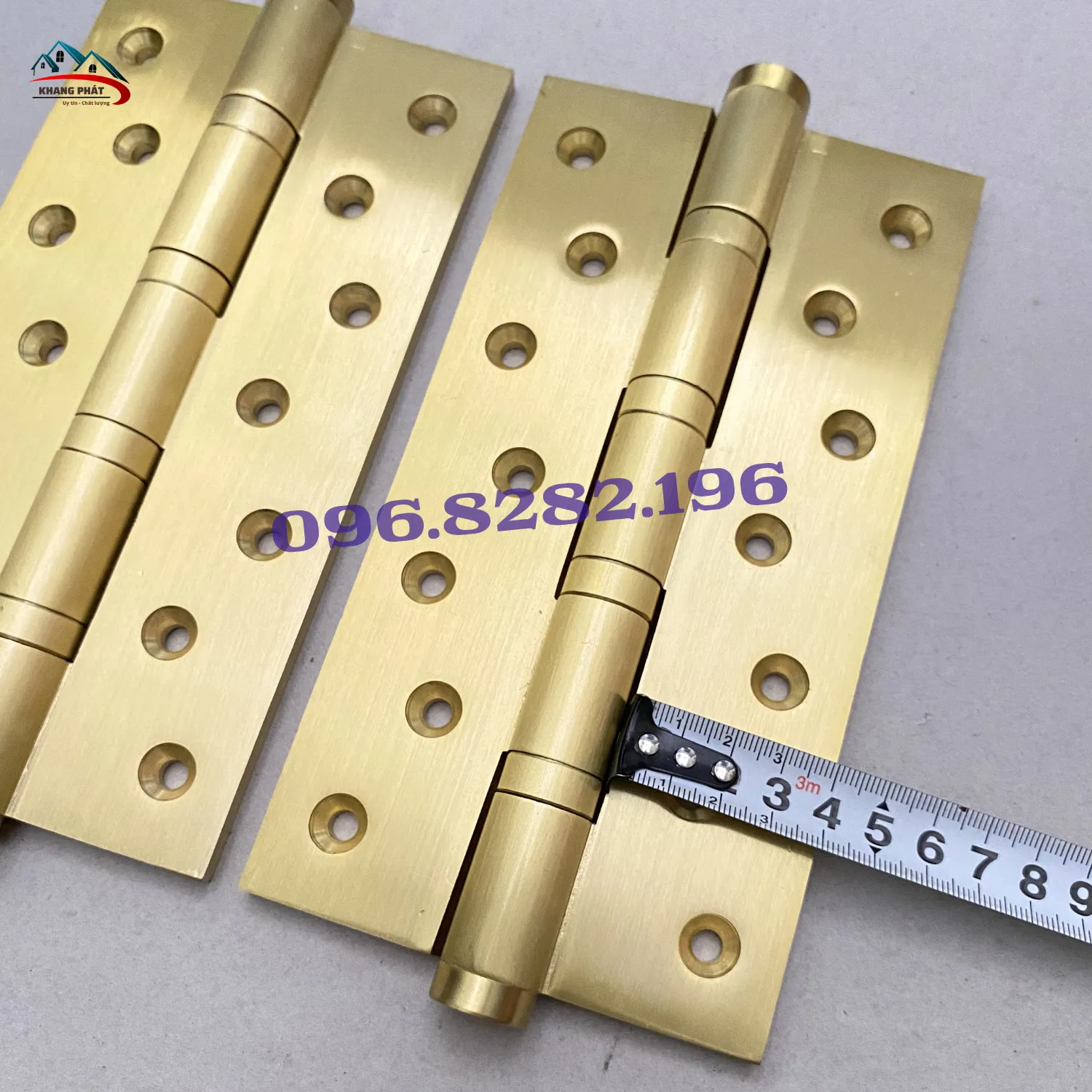 Bản lề vàng nhám dùng cho cửa gỗ lớn