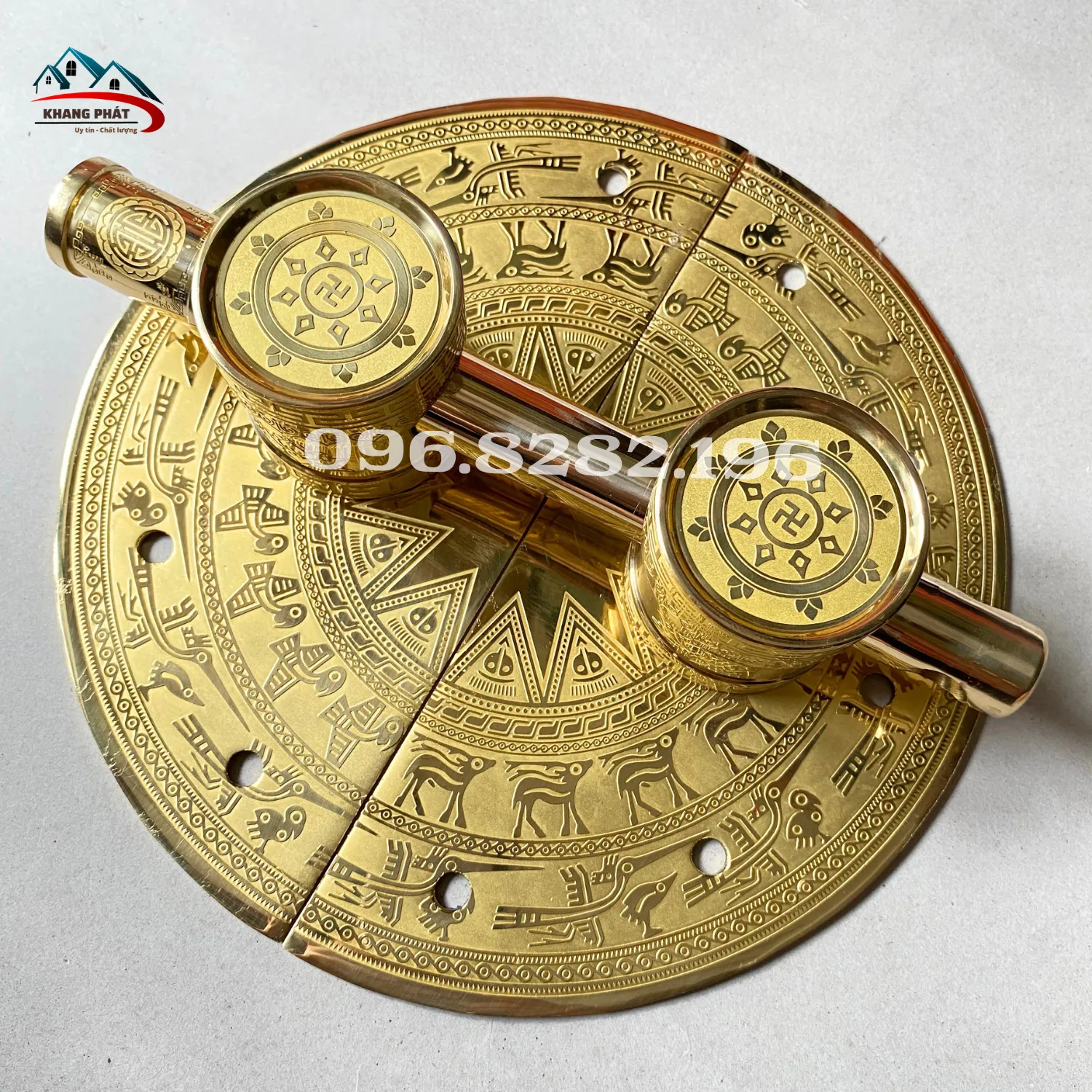 bộ chuỳ đồng cửa chùa đầy đủ phụ kiện