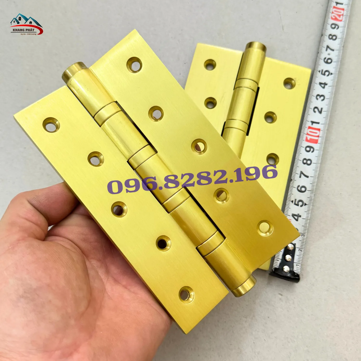 Cầm tay mẫu bản lề đồng 15cm dày dặn chắc chắn