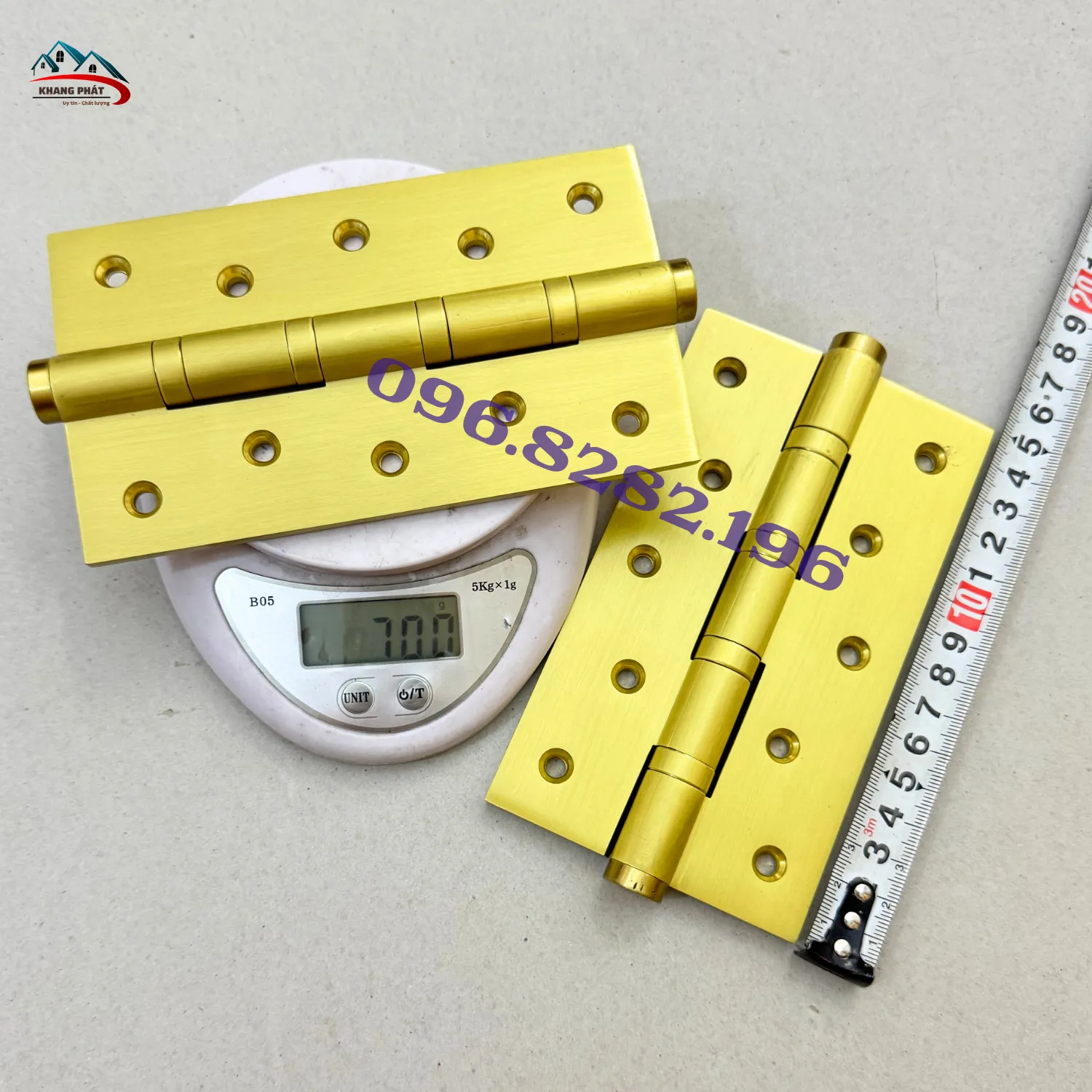 Khối lượng thực tế 700g mỗi lá bản lề