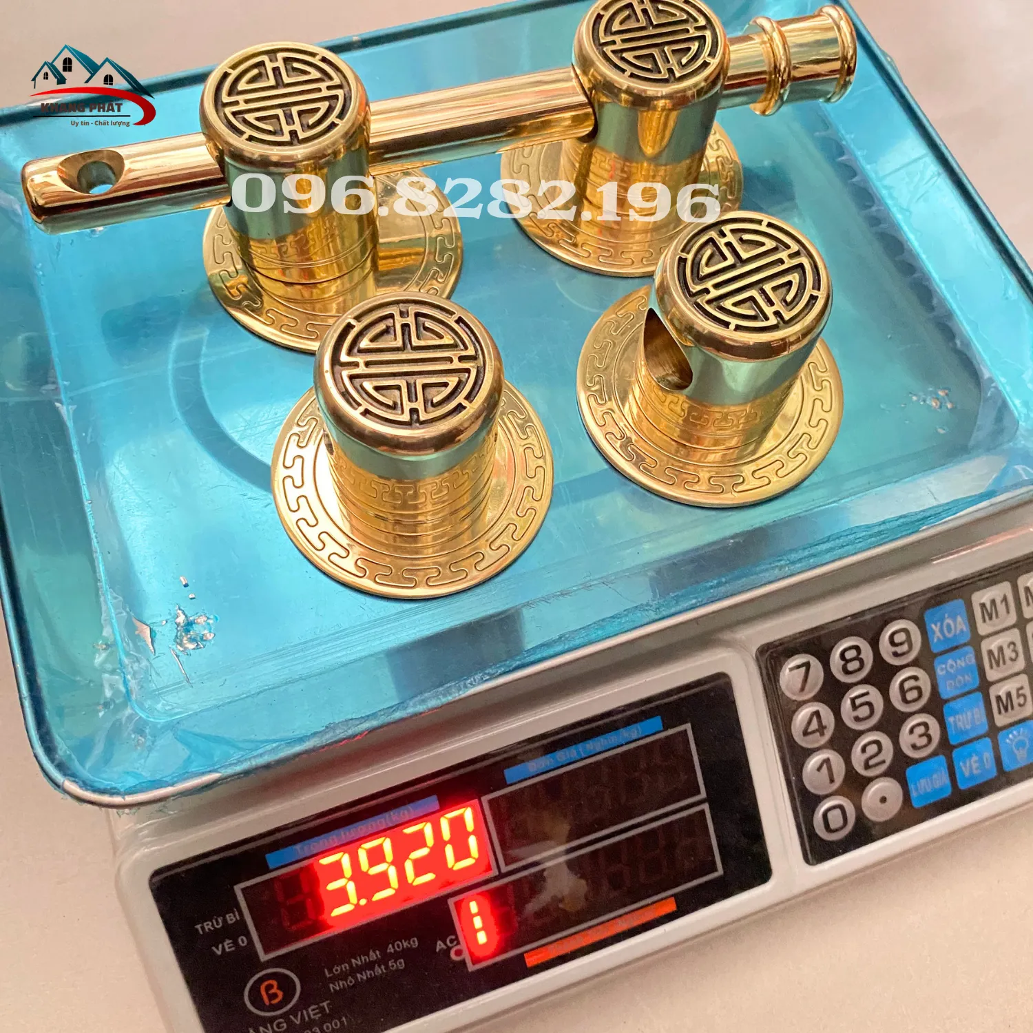 bộ chuỳ đồng cửa gỗ nặng 4kg