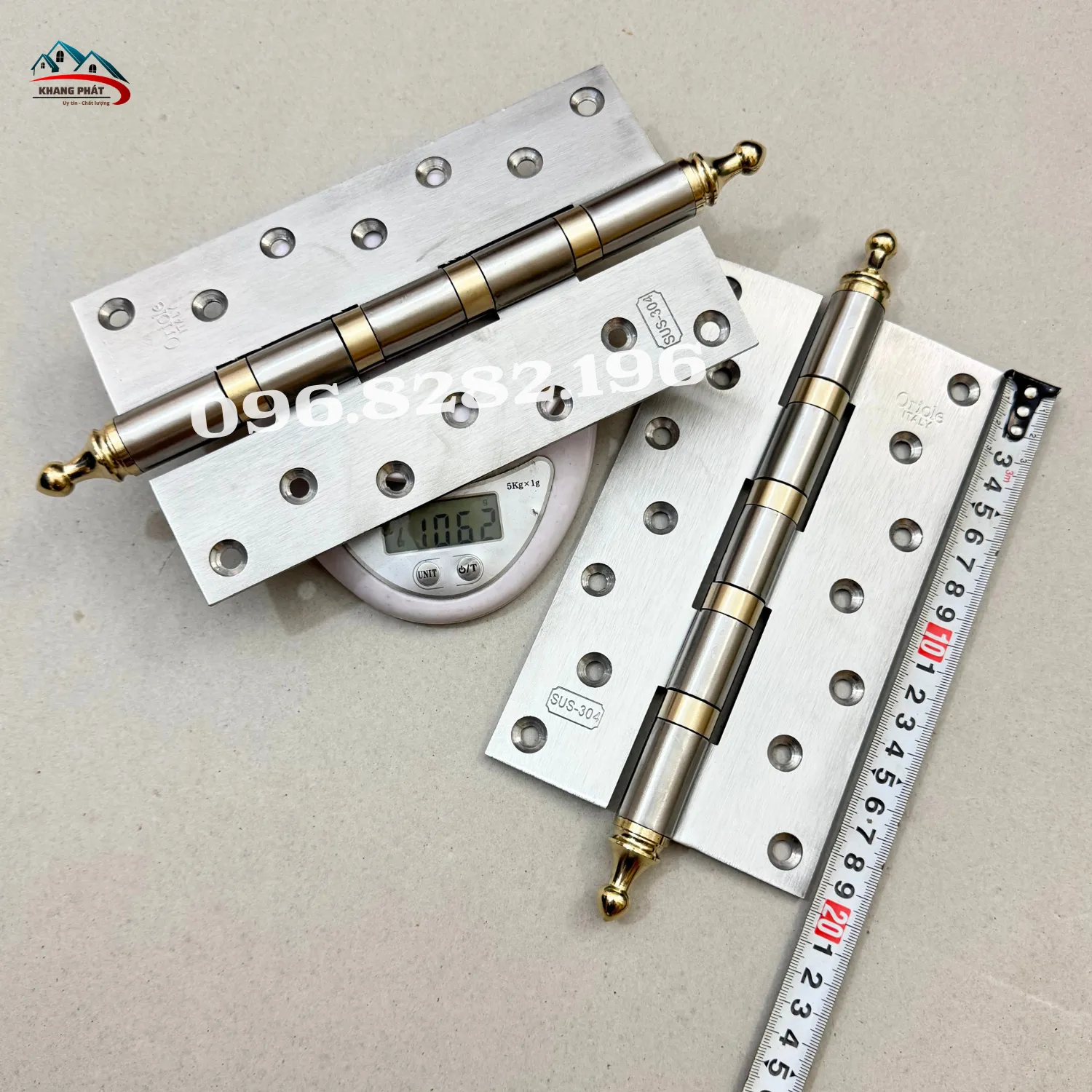 cân thực tế bản lề inox 304 20cm N20 nặng 1kg