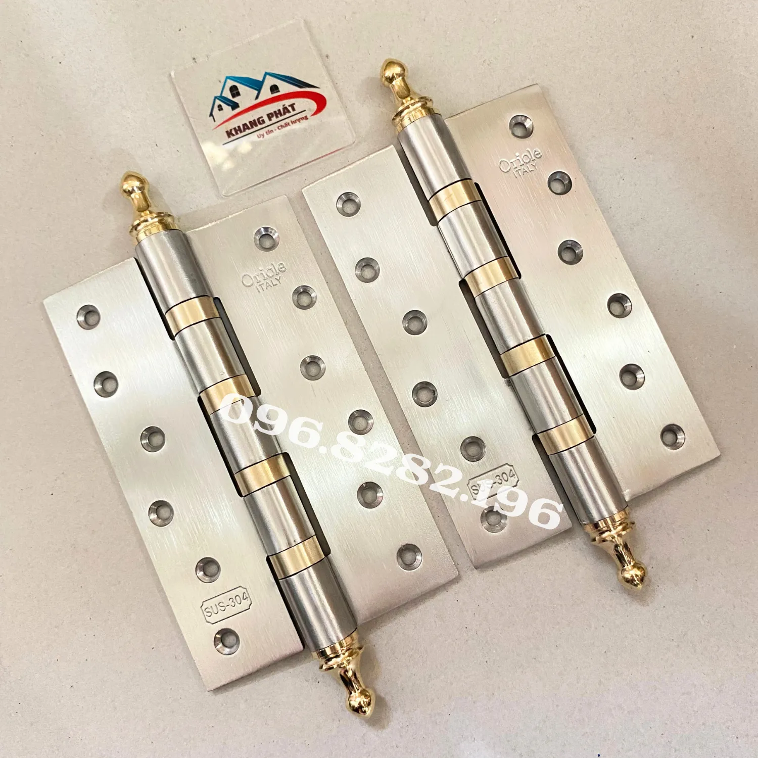 Chi tiết lỗ bắt vít trên bản lề inox N18