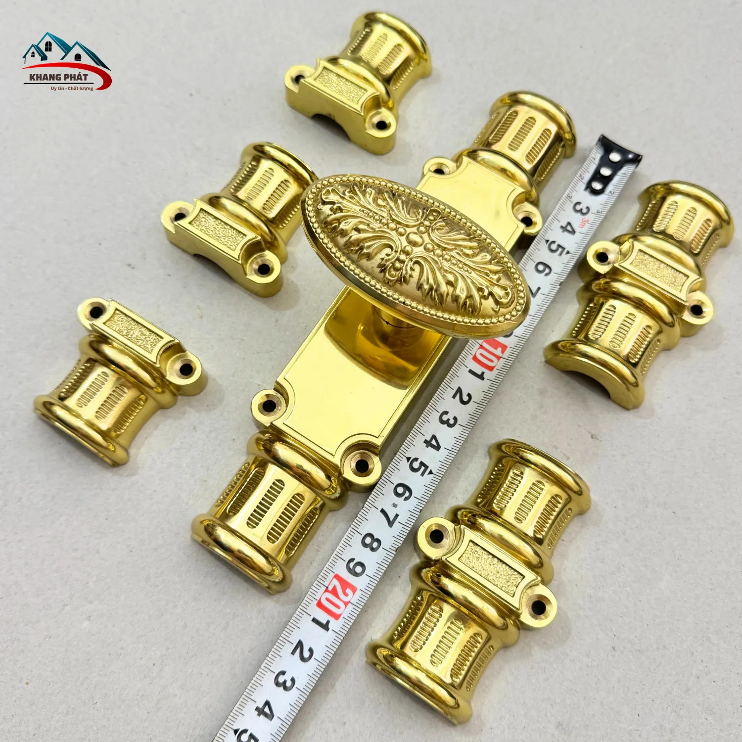 Củ vặn chốt cửa Clemon đại sảnh dài 21cm