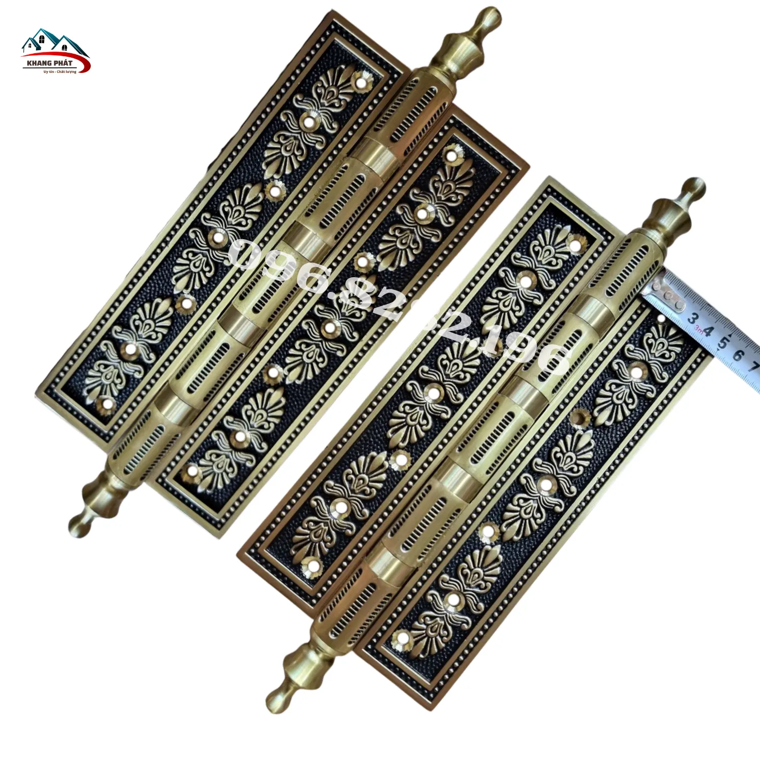 Chi tiết lá bản lề đồng rộng 5cm