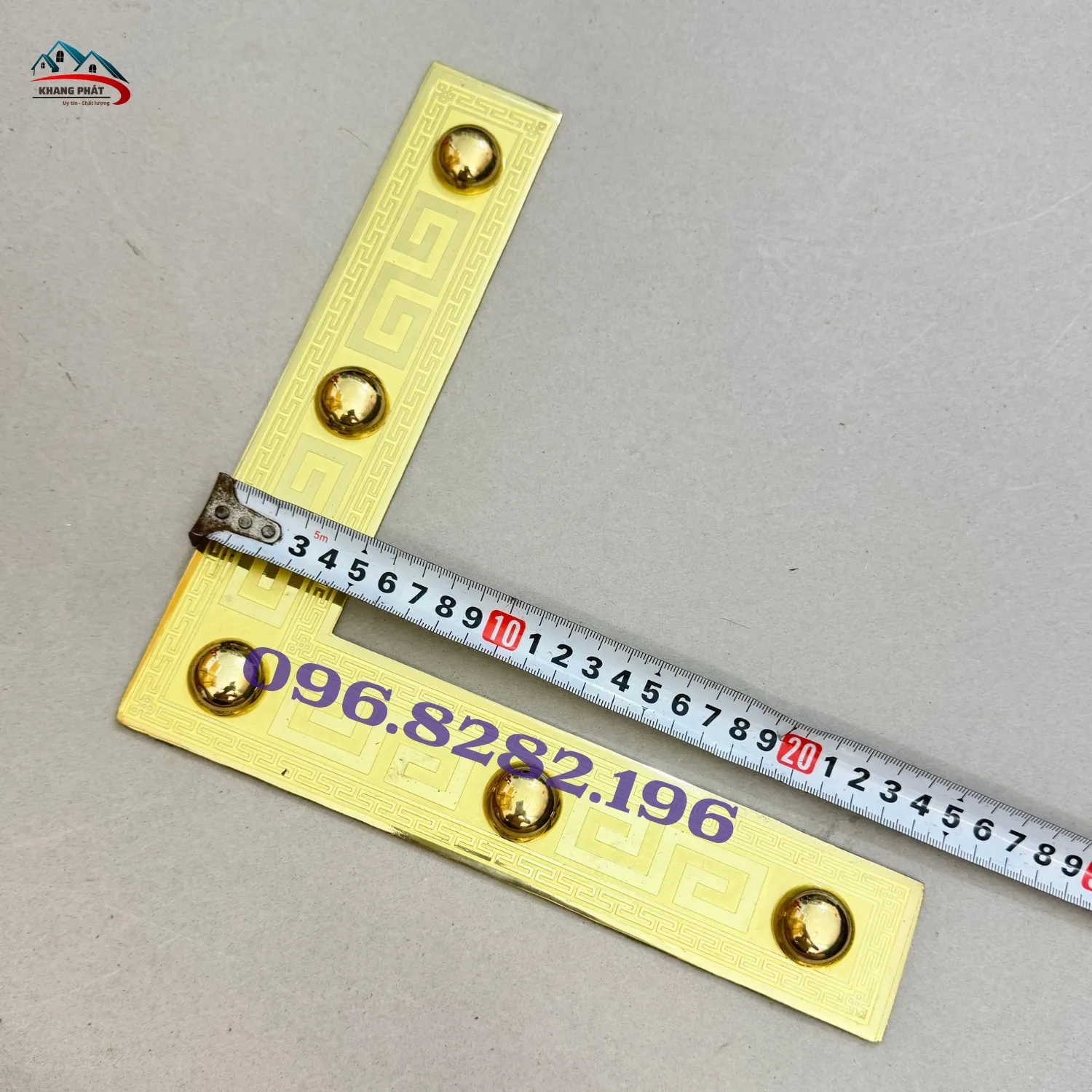 Đo bề rộng ke nẹp góc đồng KP-KGB125