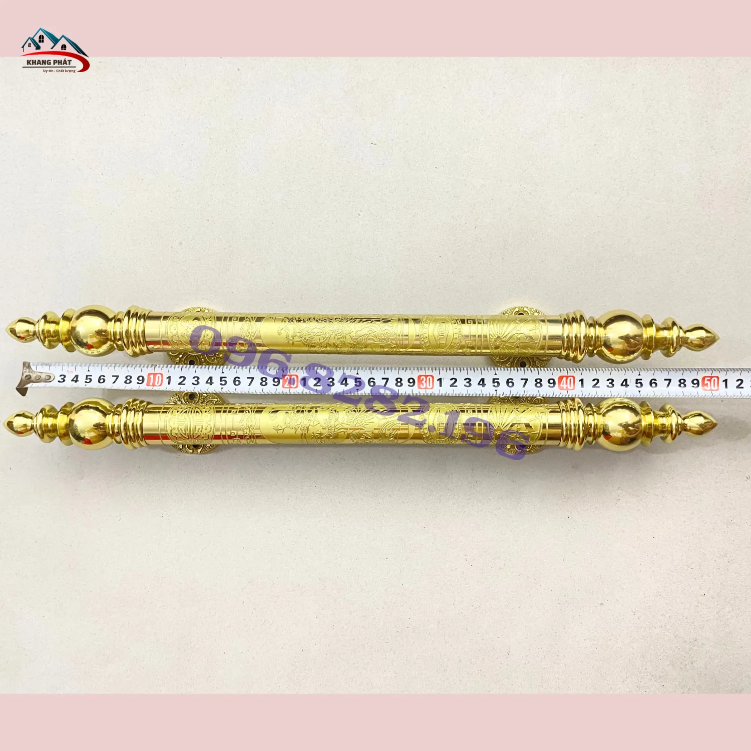 Thân tay kéo đồng vàng bóng phi 30mm