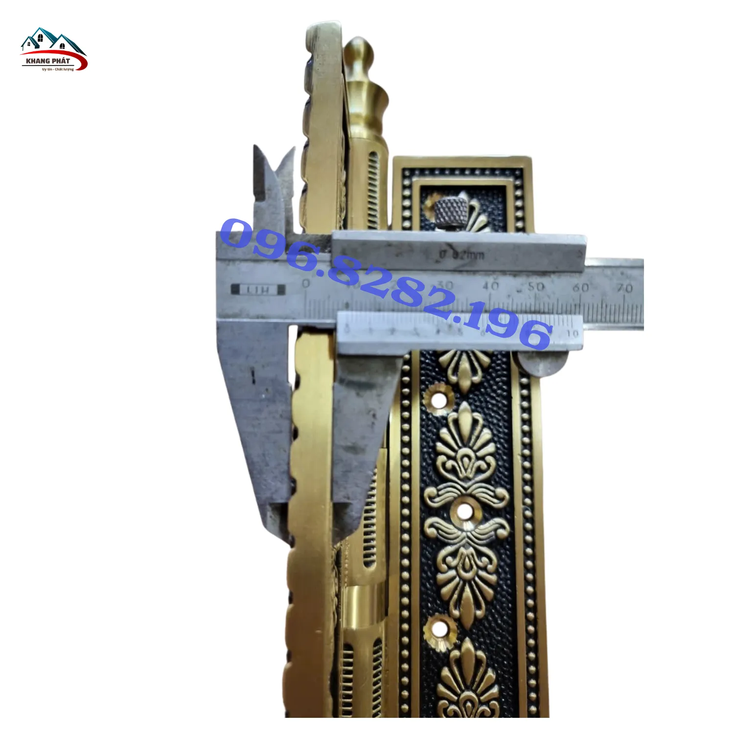 Bản lề cửa gỗ đồng thau dày 9mm