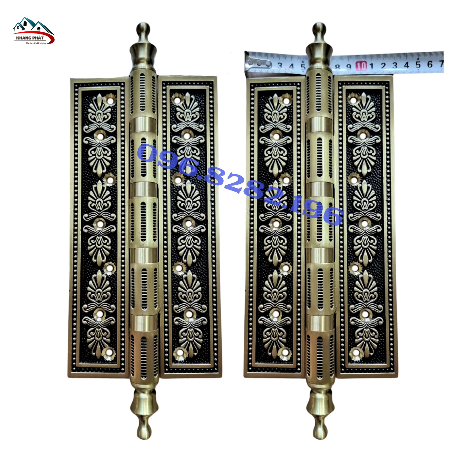 Kích thước tổng thể bản lề mở ra rộng 12,5cm