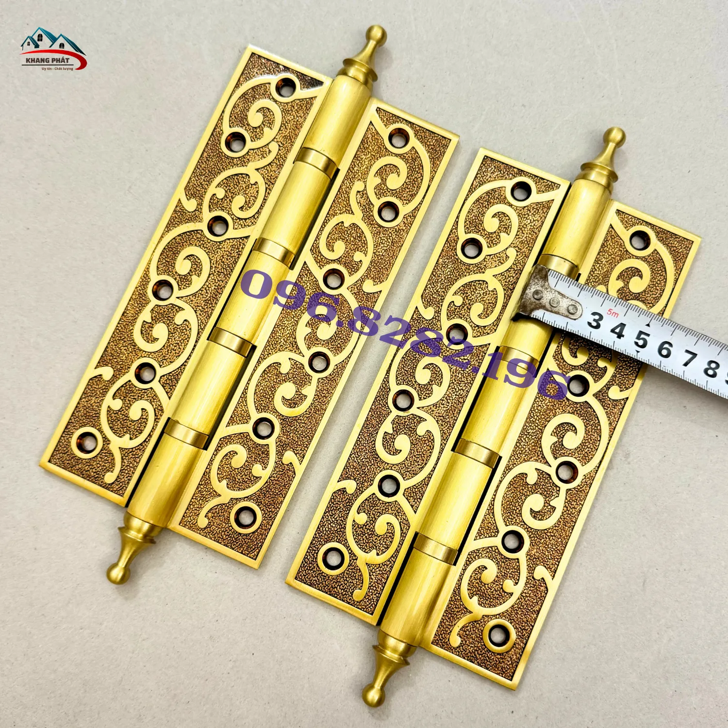 Kích thước bản lề hoa dây KP-LĐR720 dài 20cm