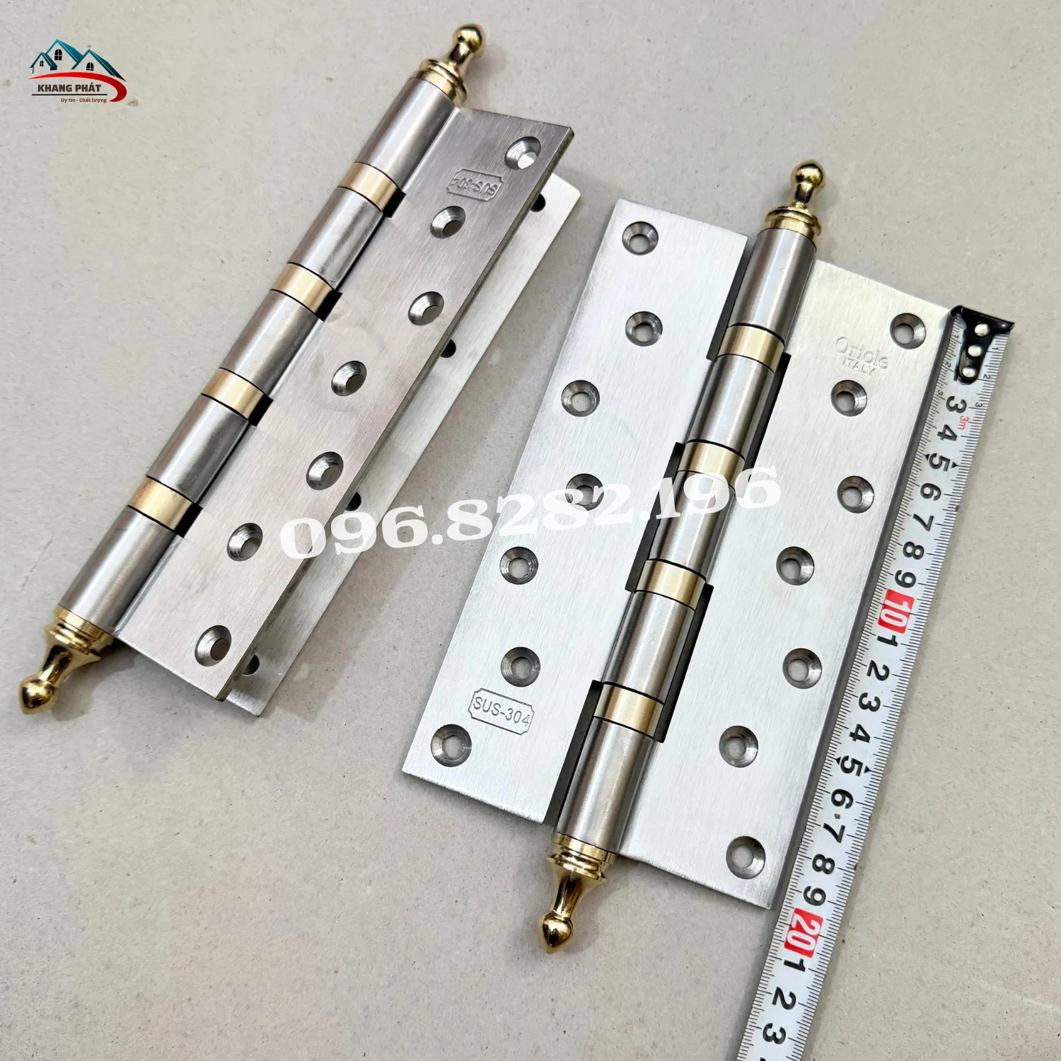 mặt sau bản lề inox gia công chắc chắn