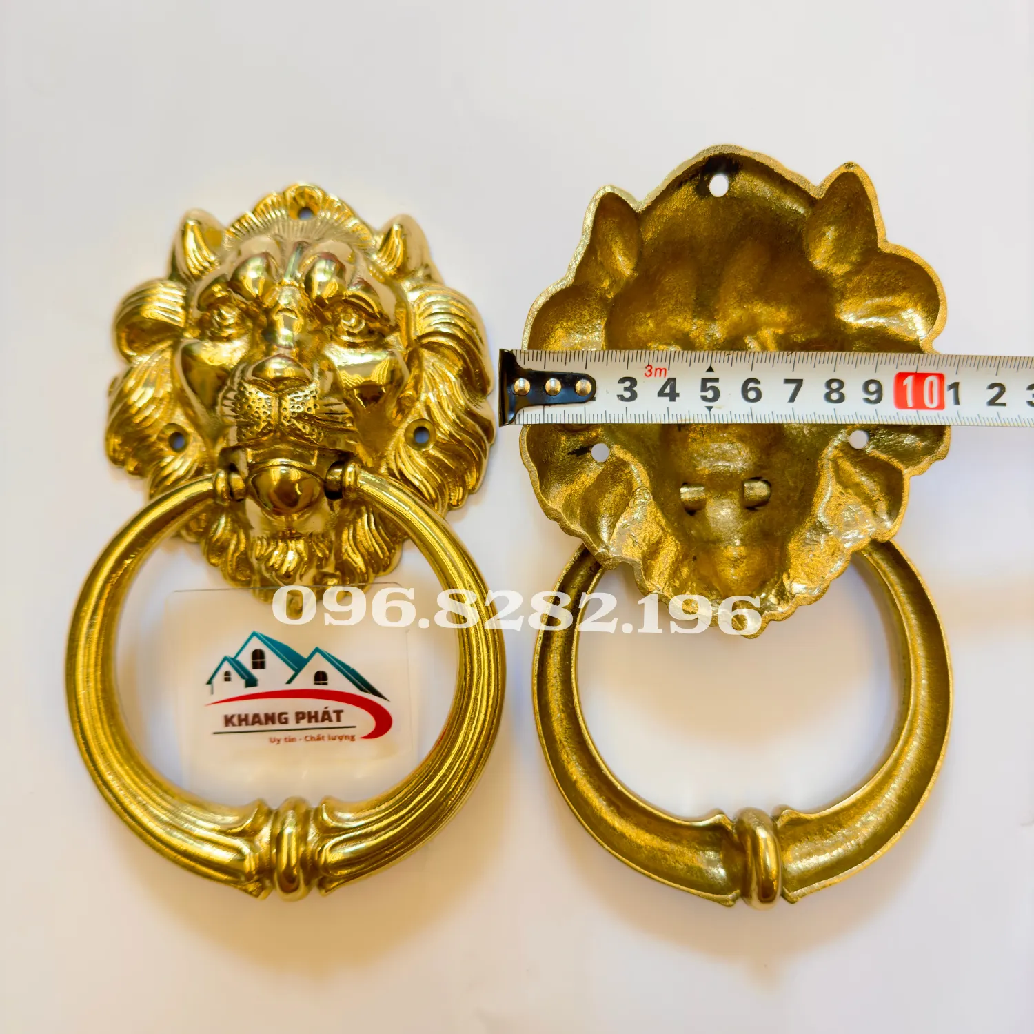 Mặt sư tử đồng đúc 10cm nhỏ gọn