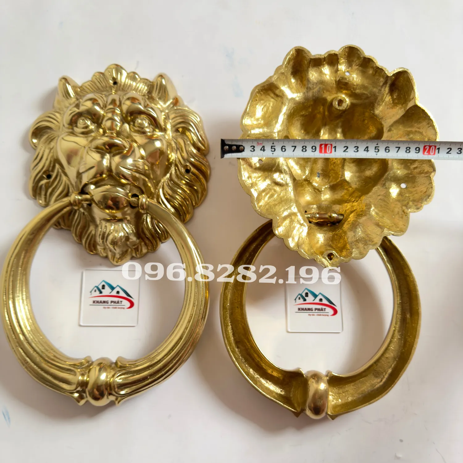 Mặt sư tử đồng đúc 20cm cỡ lớn