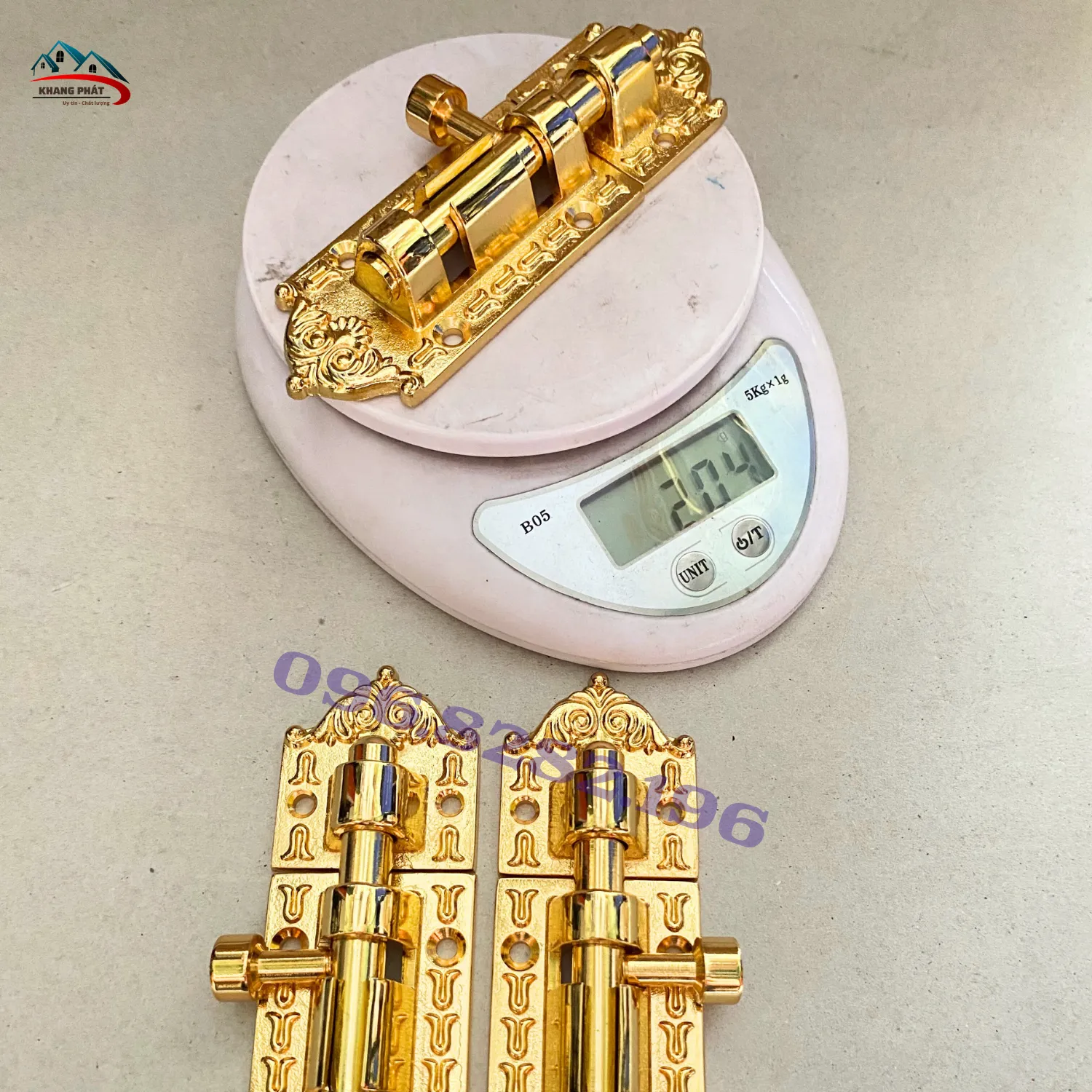Màu sắc chốt gài cửa bằng đồng 13cm