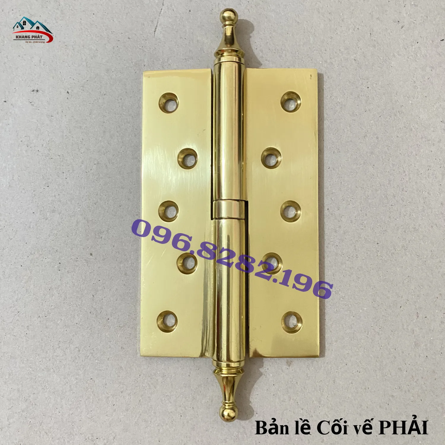 Phụ kiện cửa gỗ bằng đồng thau tông vàng bóng sang trọng