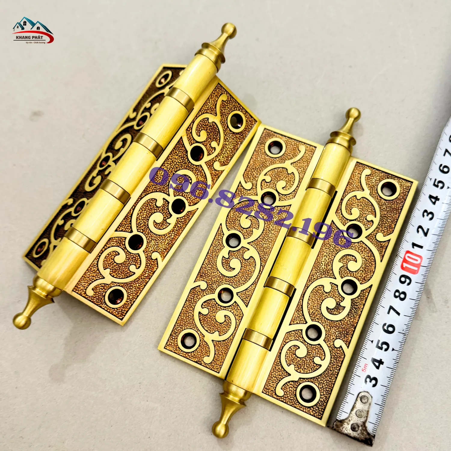 Thân bản lề đồng dày 5mm góc nghiêng