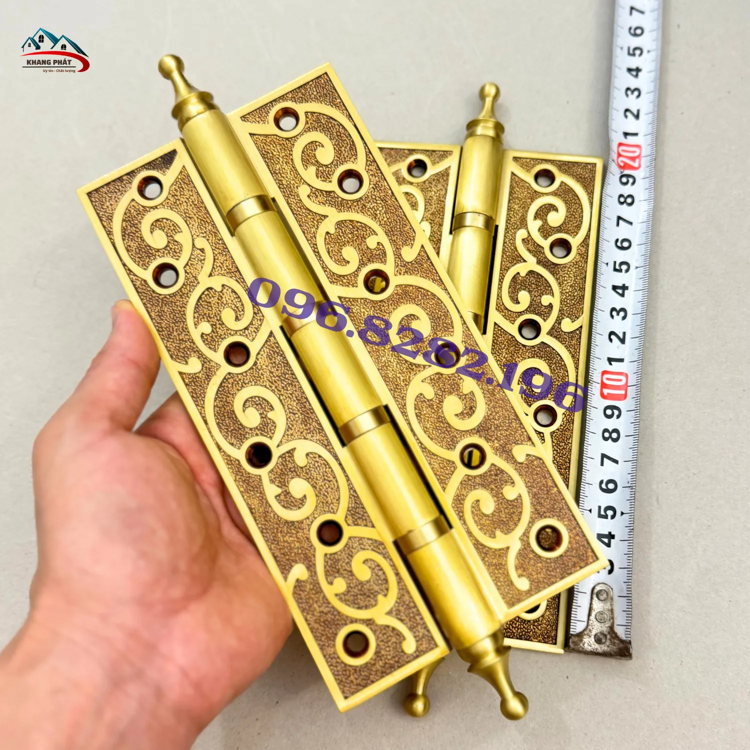 Thân bản lề đồng dày 5mm góc nghiêng