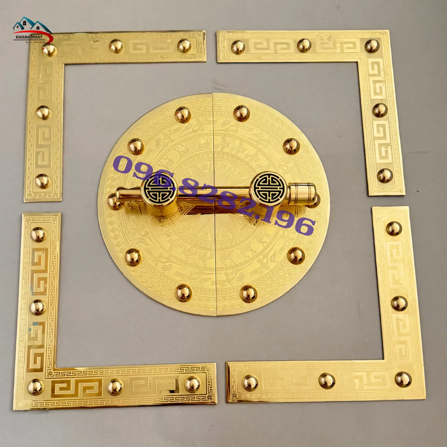 Then cài đồng cho cửa gỗ cổ truyền