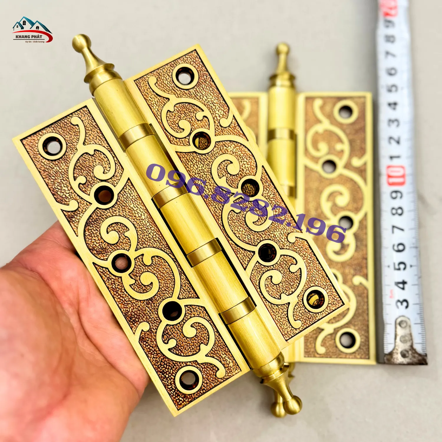 Trục bản lề đồng cửa gỗ vận hành êm