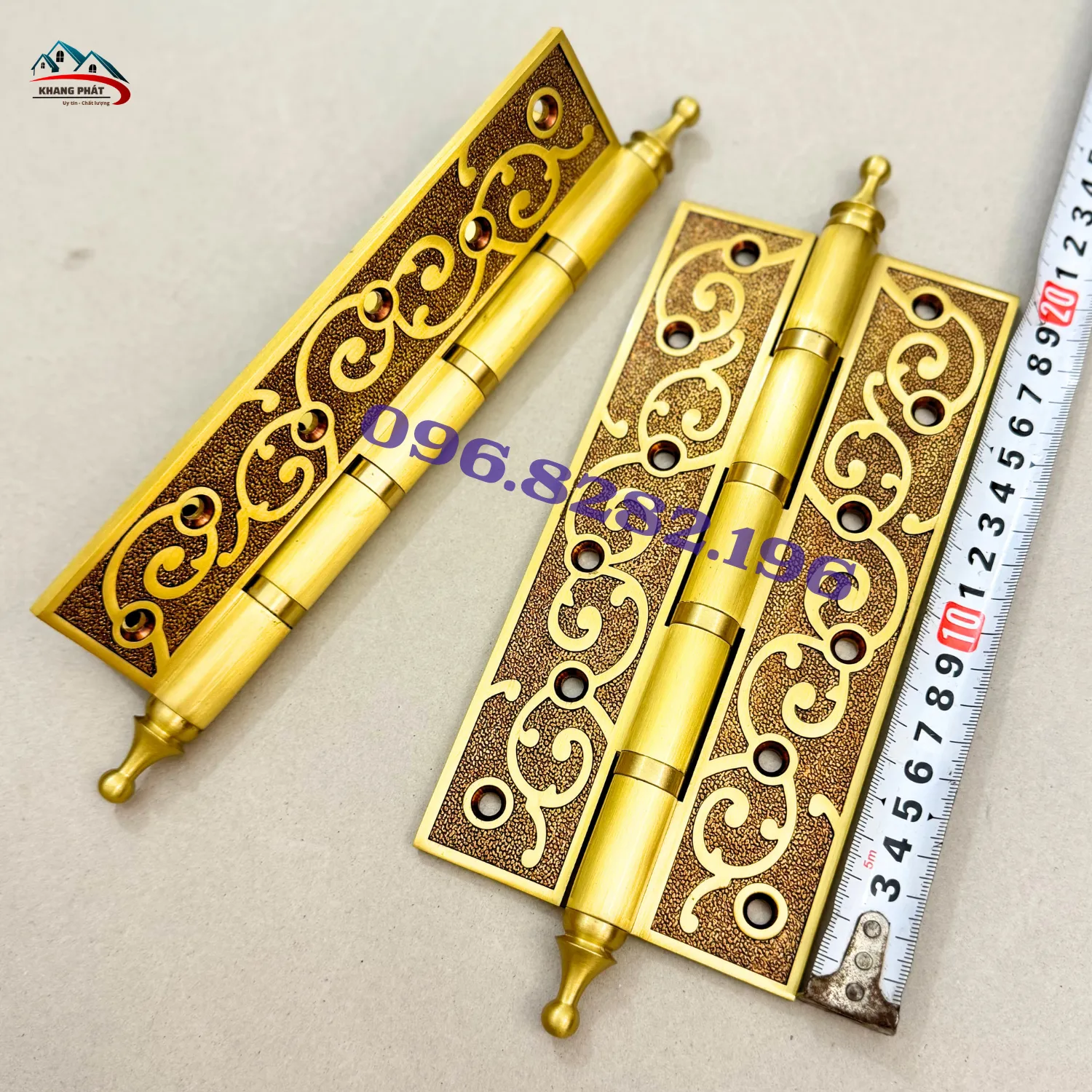 Trục bản lề đồng cửa gỗ vận hành êm