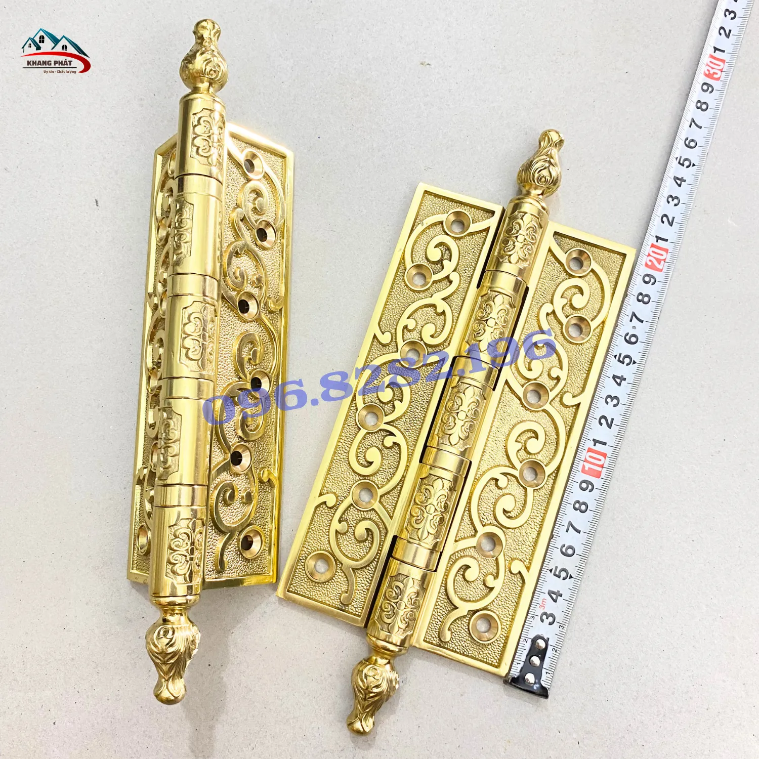 Bản lề đồng thau 28cm khi gấp lại