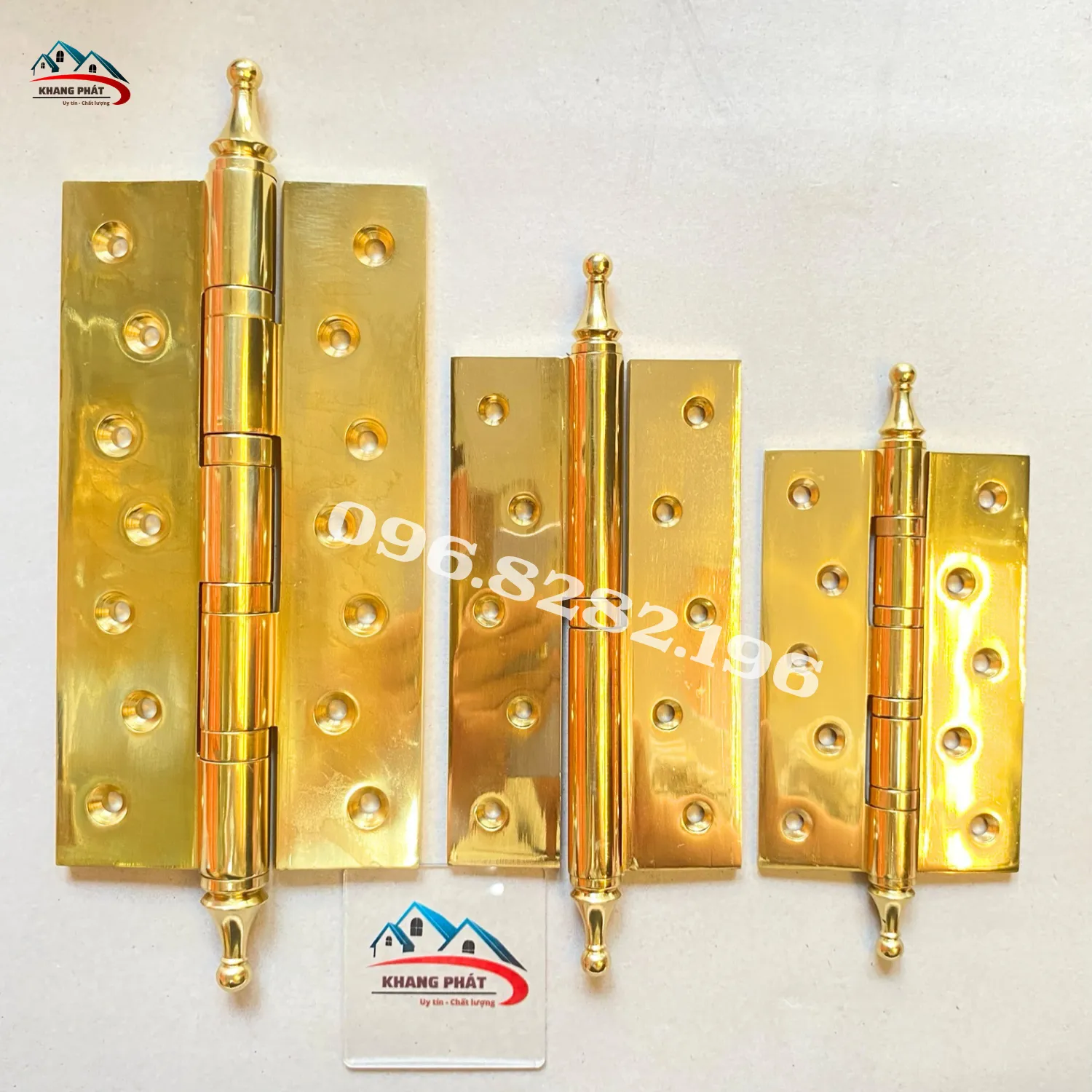 bộ 3 bản lề đồng KP300 các kích thước 12.5cm 15cm 20cm