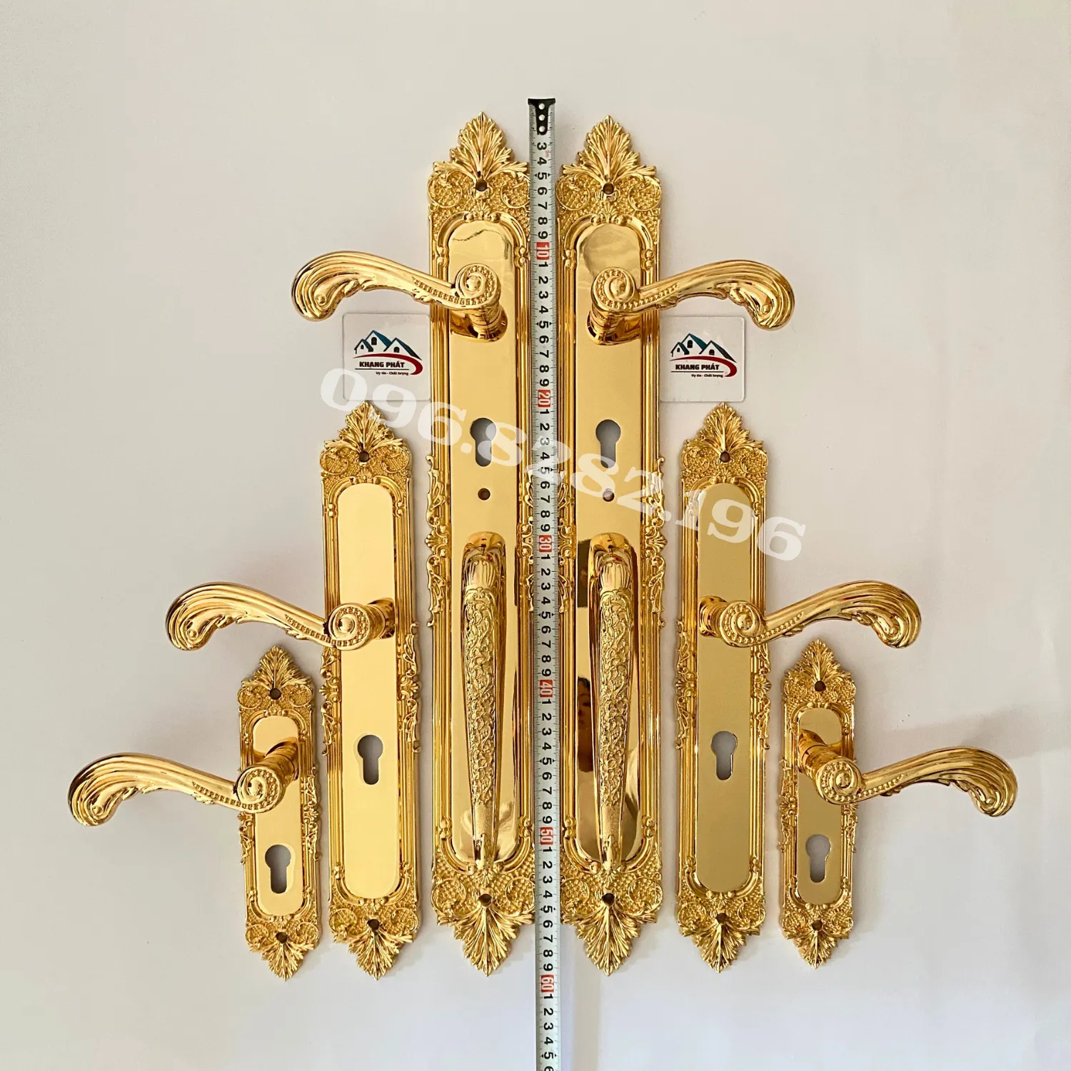 Bộ 3 khóa KP1919 kích thước 23cm 40cm và 60cm đặt cạnh nhau
