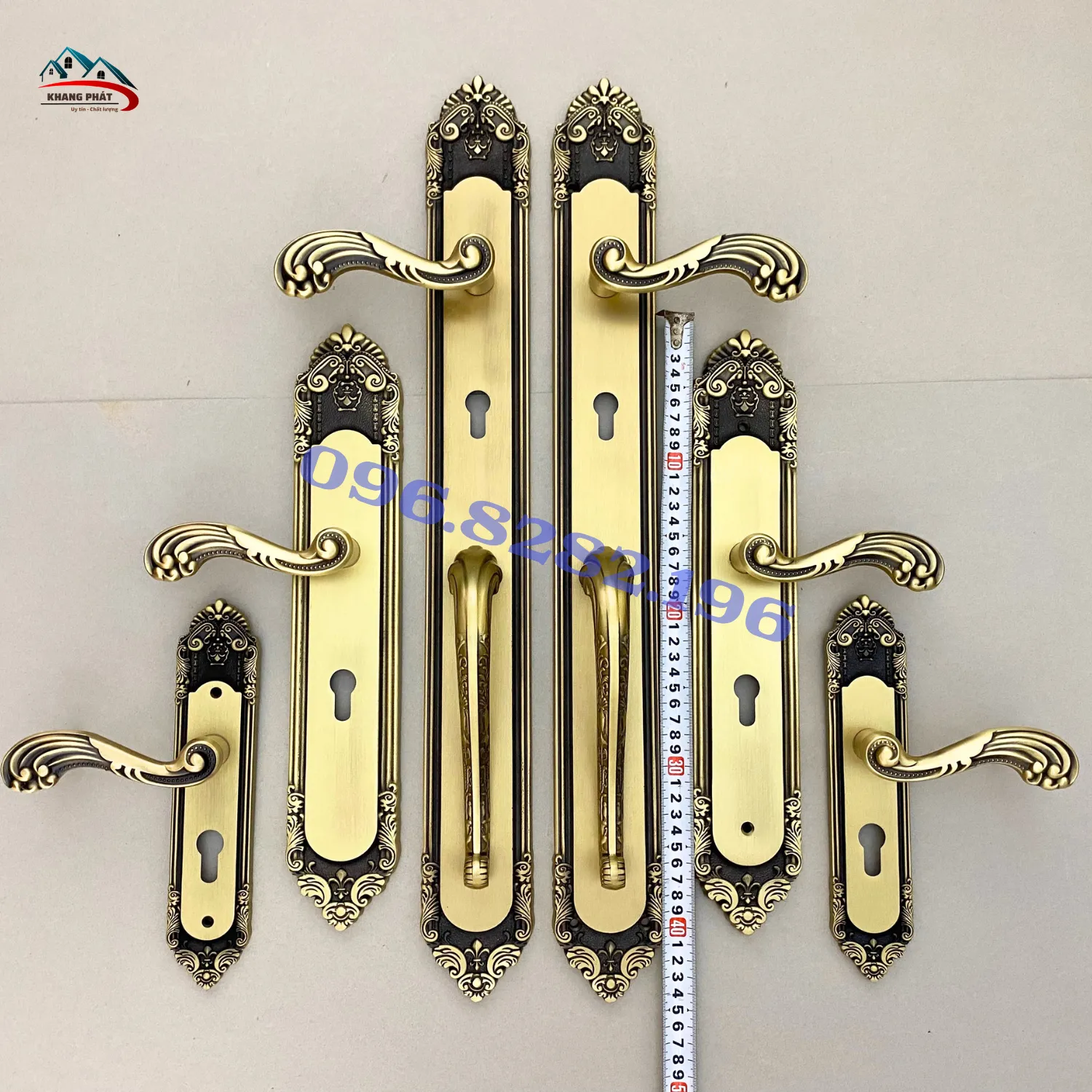 Bộ khóa đồng đen đủ kích thước