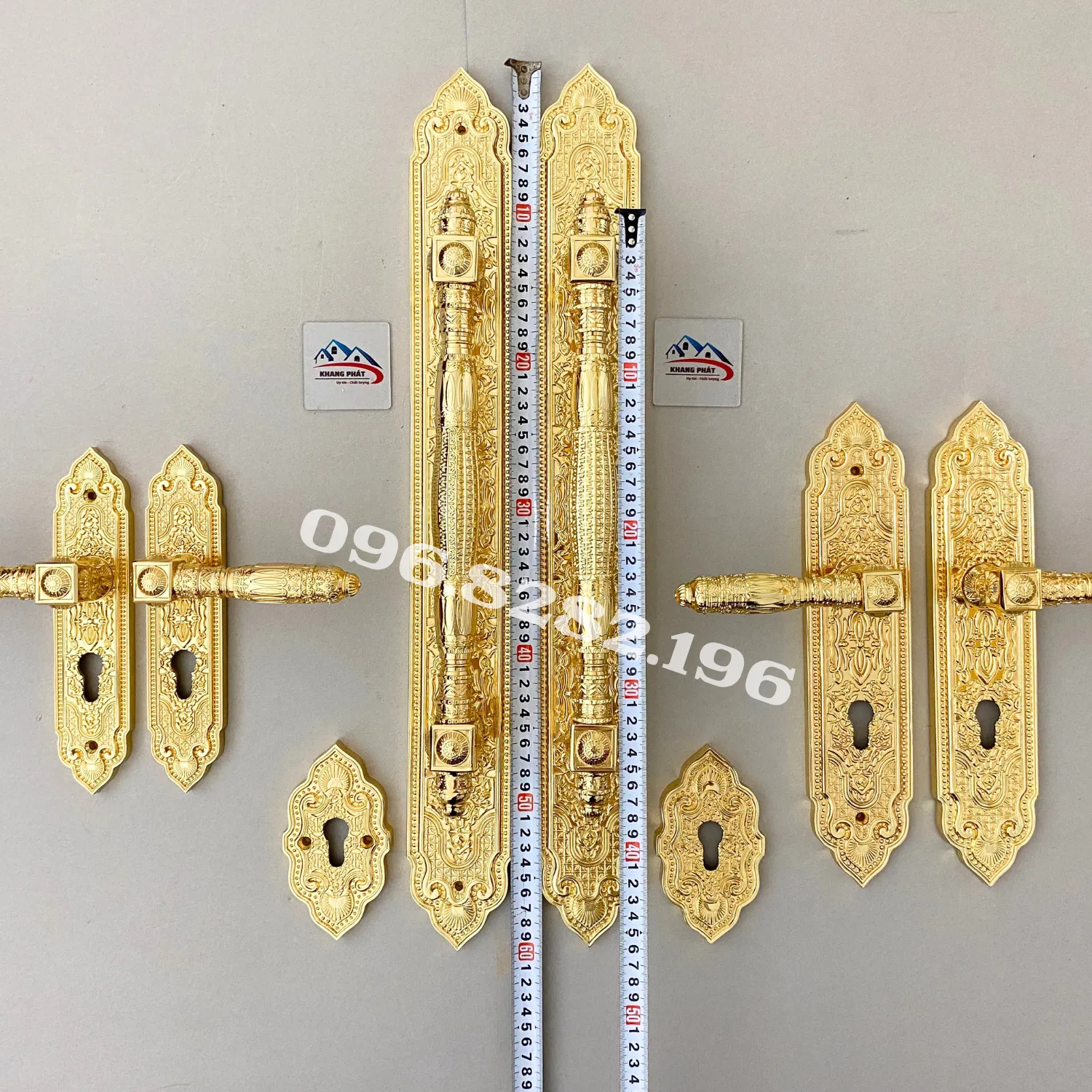 Bộ phụ kiện cửa gỗ KP999F đồng bộ cho biệt thự