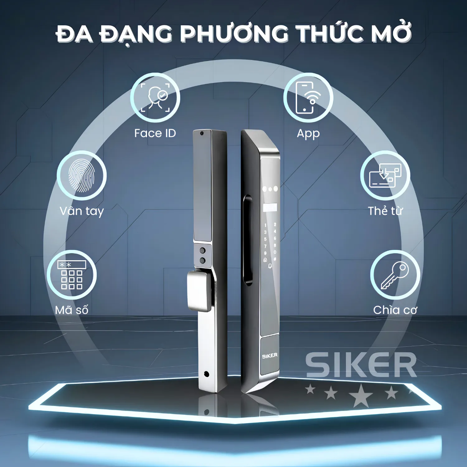 Sơ đồ 6 phương thức mở cửa tự động rảnh tay
