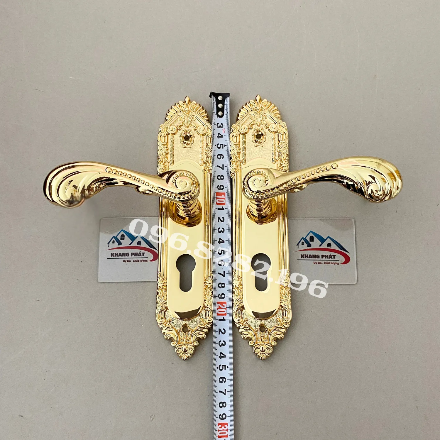 khóa cửa phòng 24.5cm có thước đo