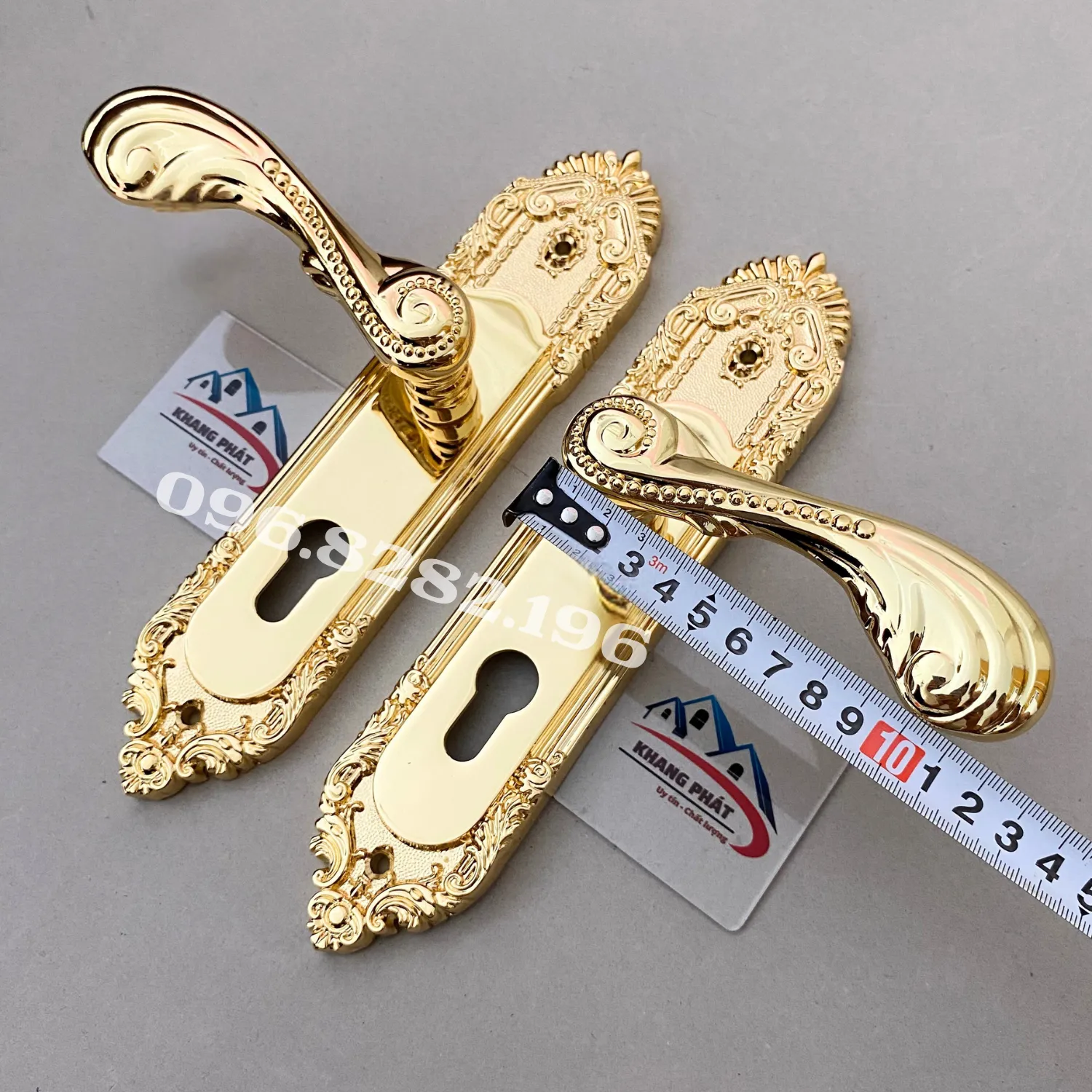 đo chiều dài tay gạt 12cm
