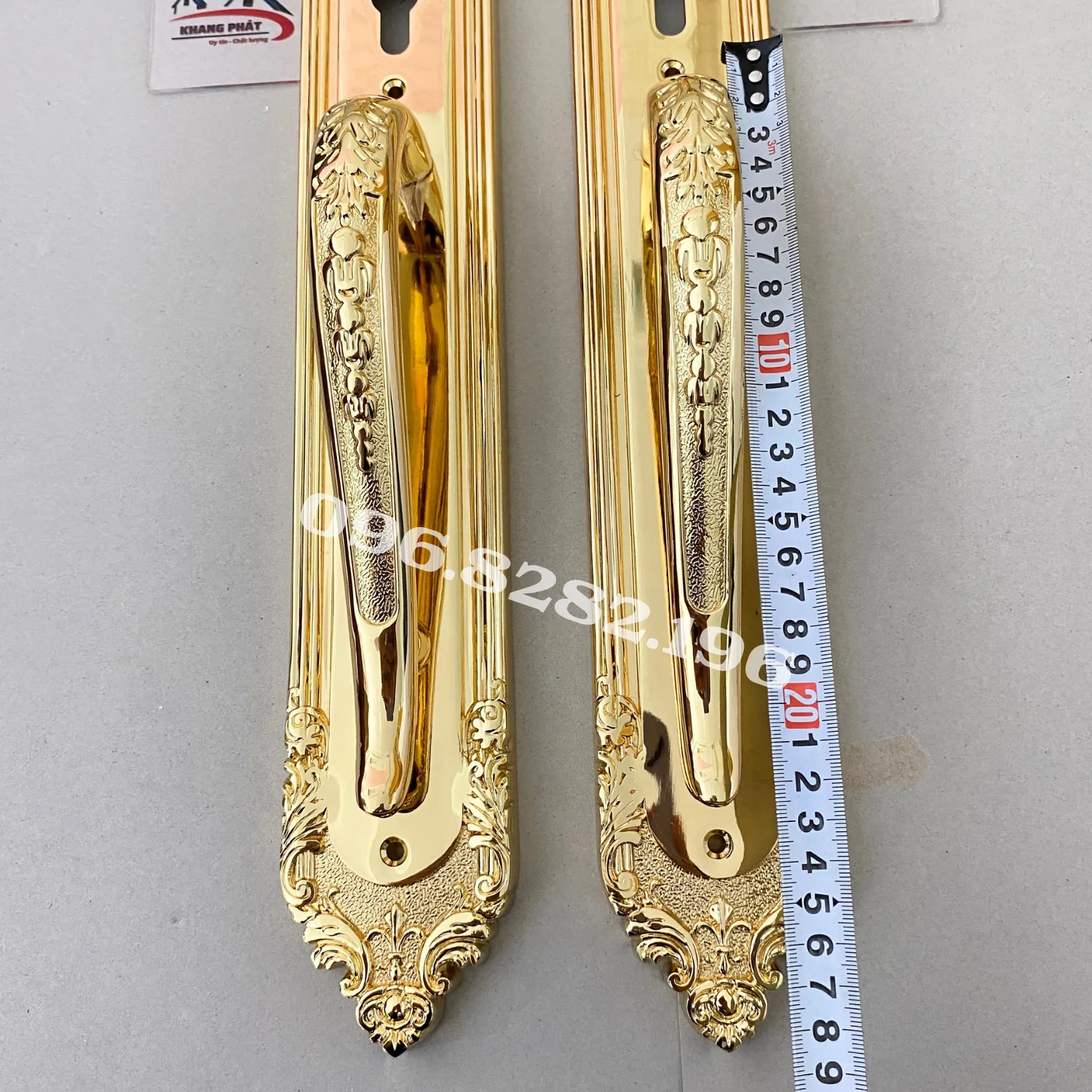 tay kéo phụ khóa cửa đồng 20cm
