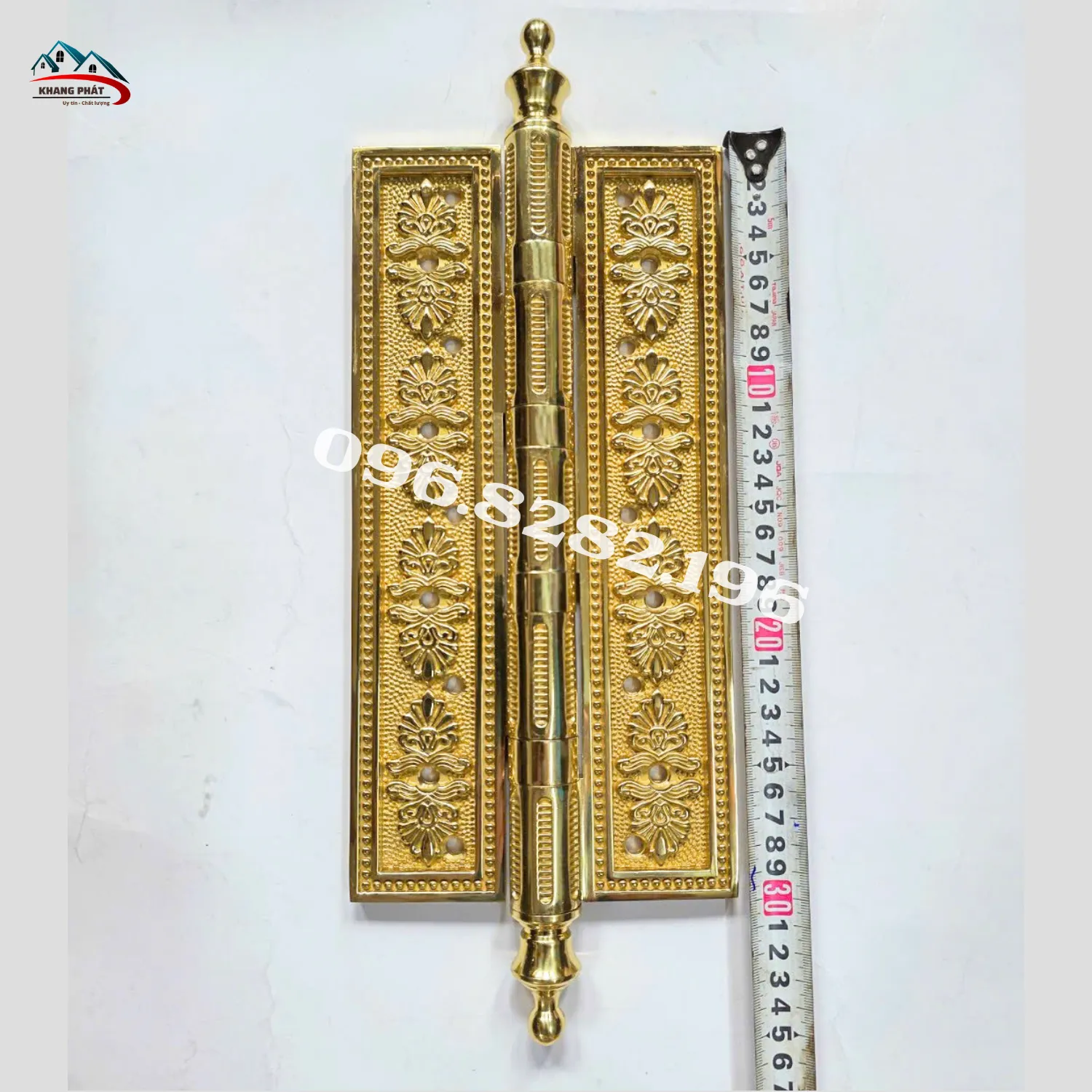Đo chiều dài cánh lá bản lề cửa gỗ nặng KP-LĐB530 30cm