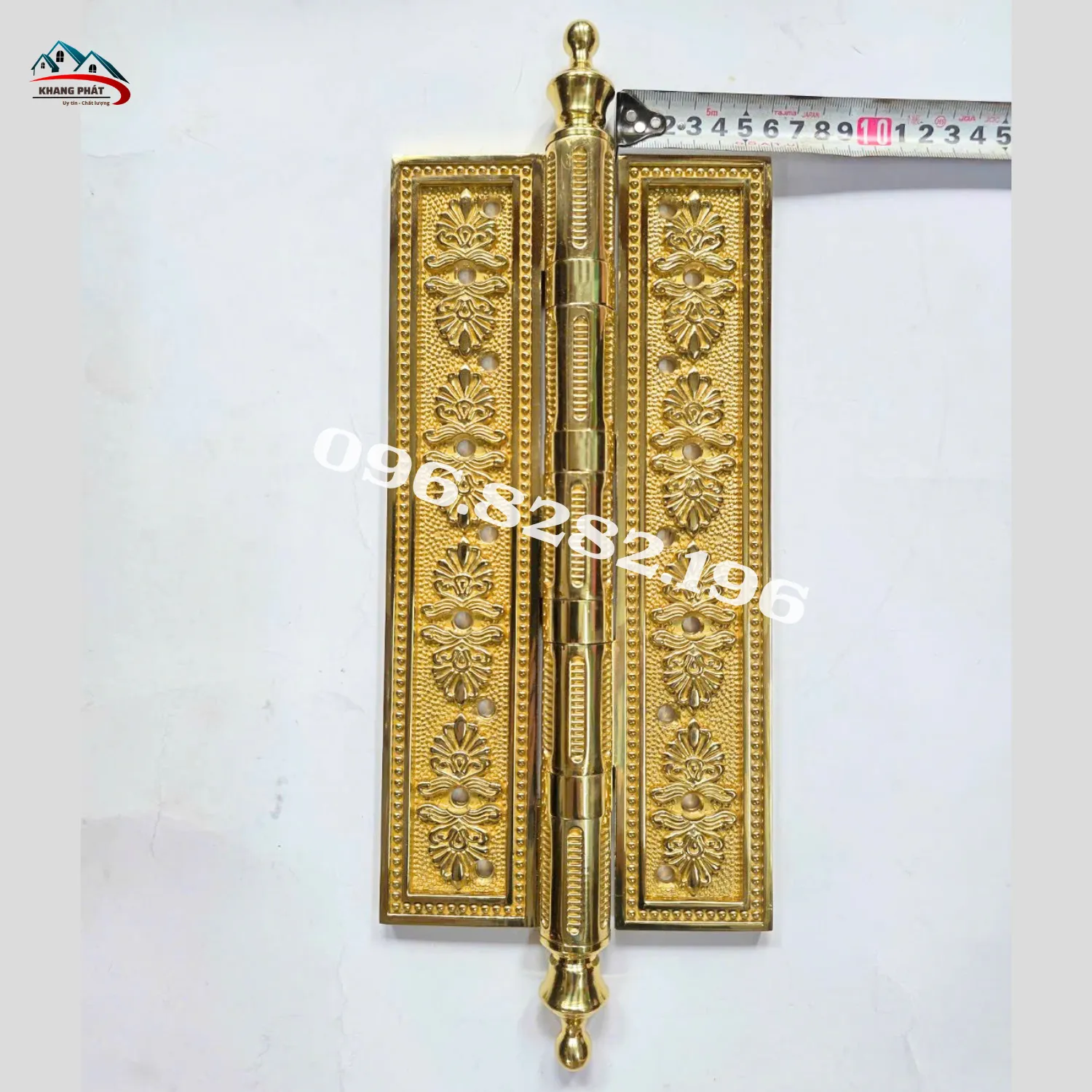 Đo chiều rộng cánh lá bản lề cửa gỗ nặng KP-LĐB530 6cm