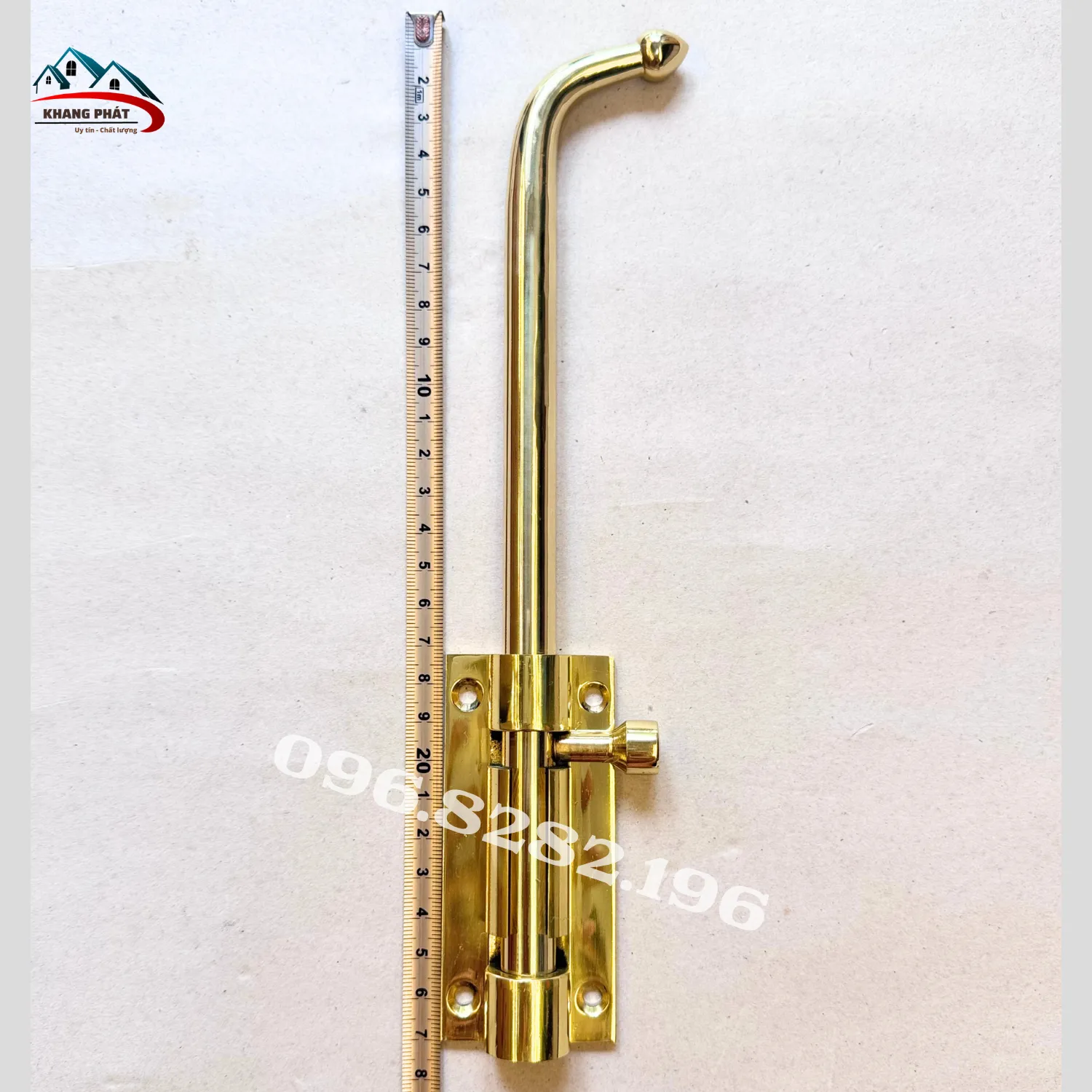 Thước đo chiều dài tổng thể chốt cửa 30cm