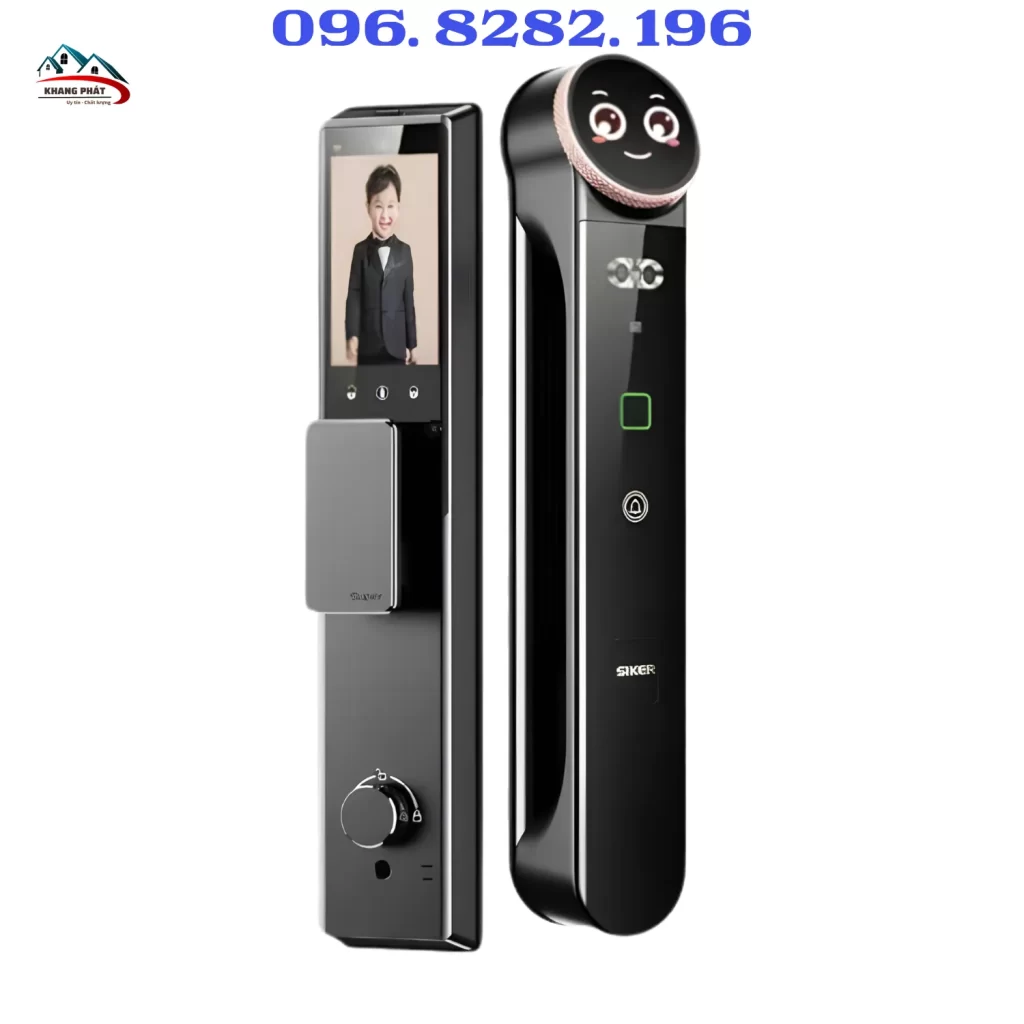Khóa cửa thông minh Siker KTS900AI màu đen cao cấp