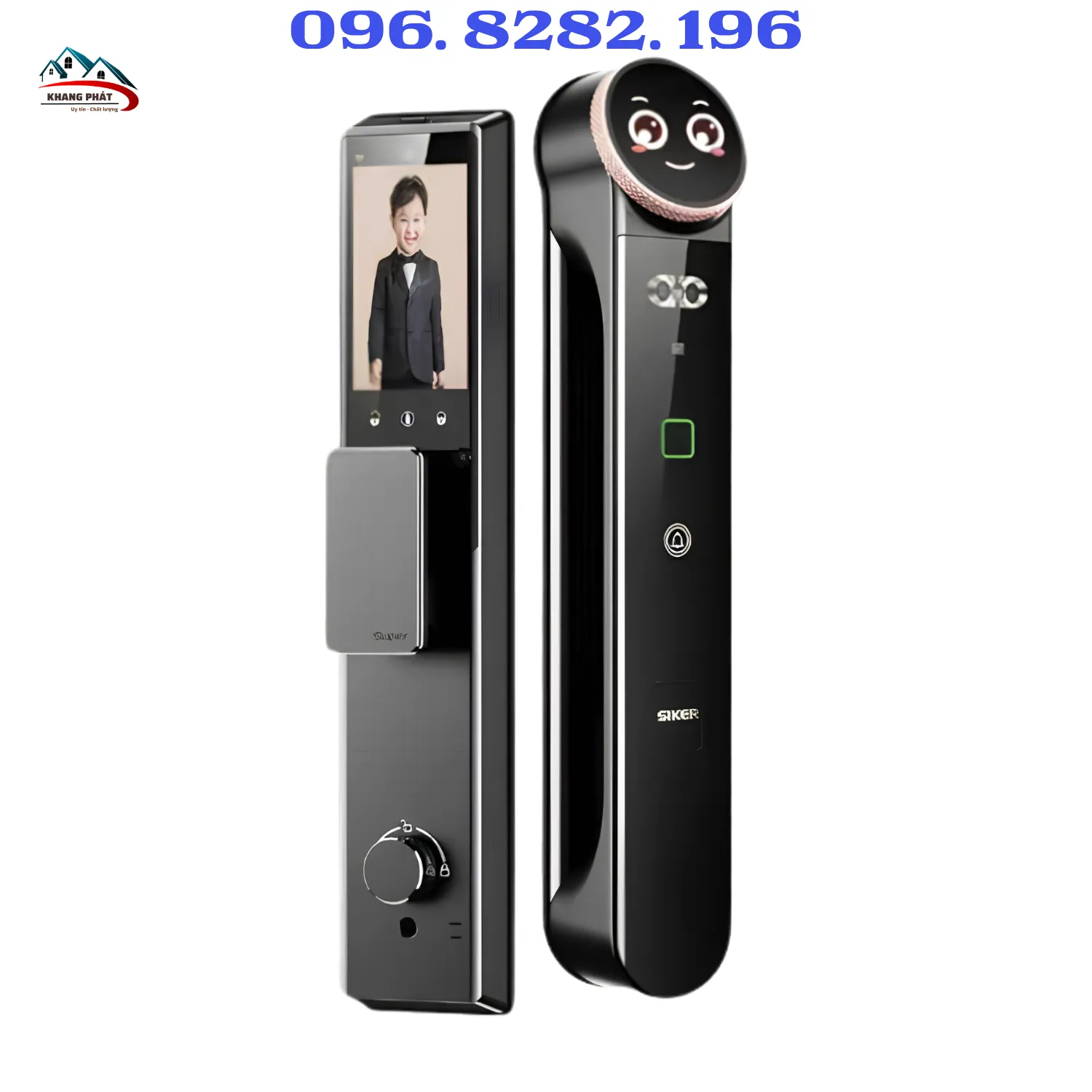 Khóa cửa thông minh Siker KTS900AI màu đen cao cấp