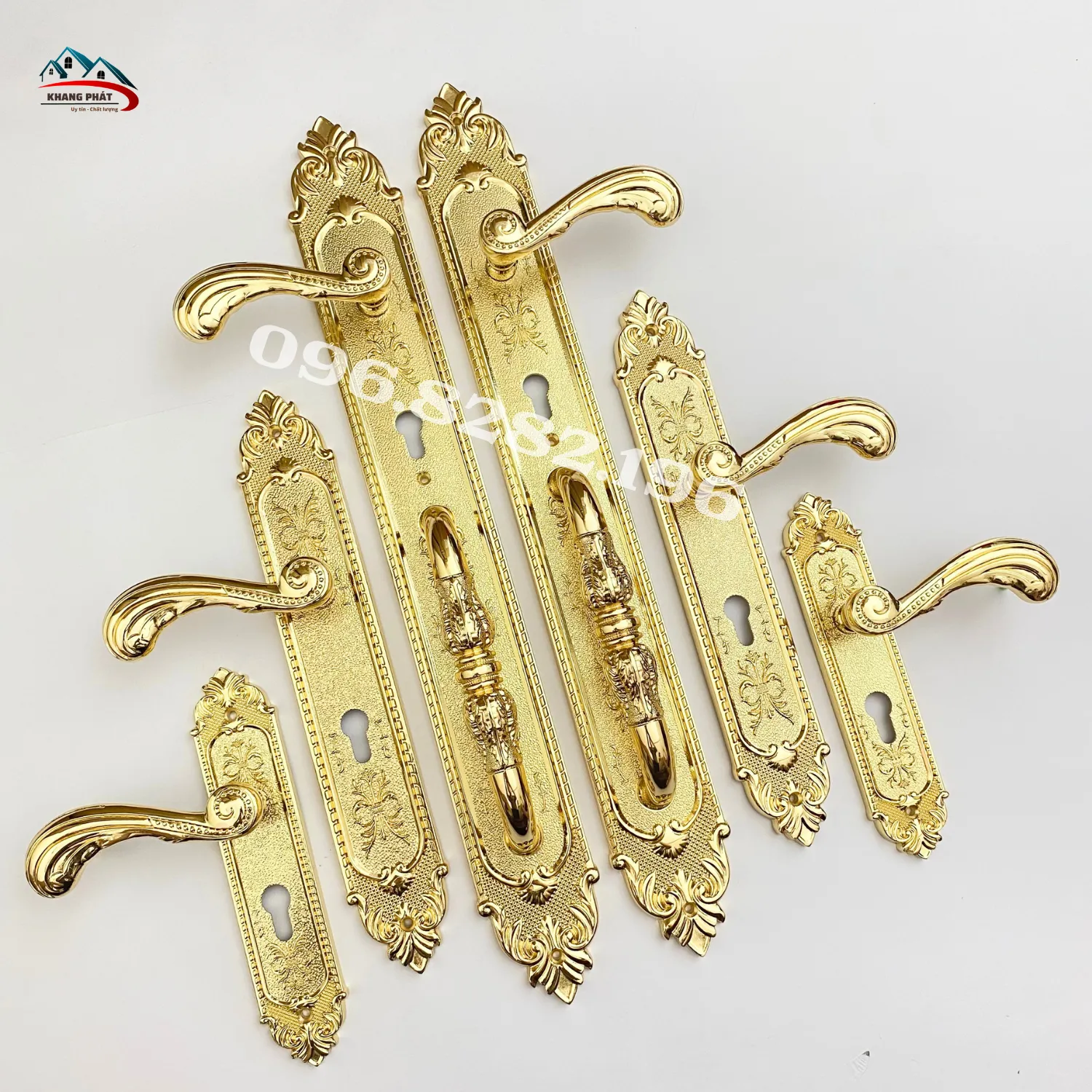 mặt ốp khóa đồng tân cổ điển
