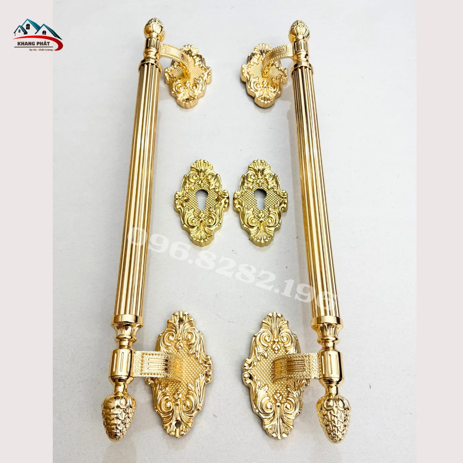 Tay kéo cửa lệch tâm KP-TNLT160B lắp cùng khóa âm cửa