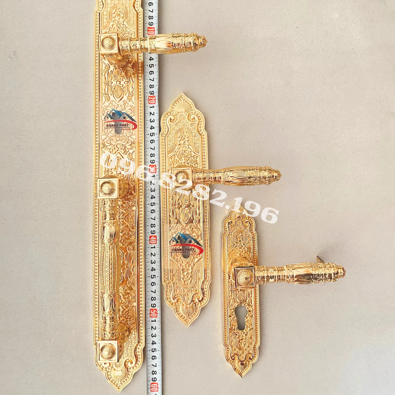 So sánh ba kích thước khóa 23cm 33cm và 60cm