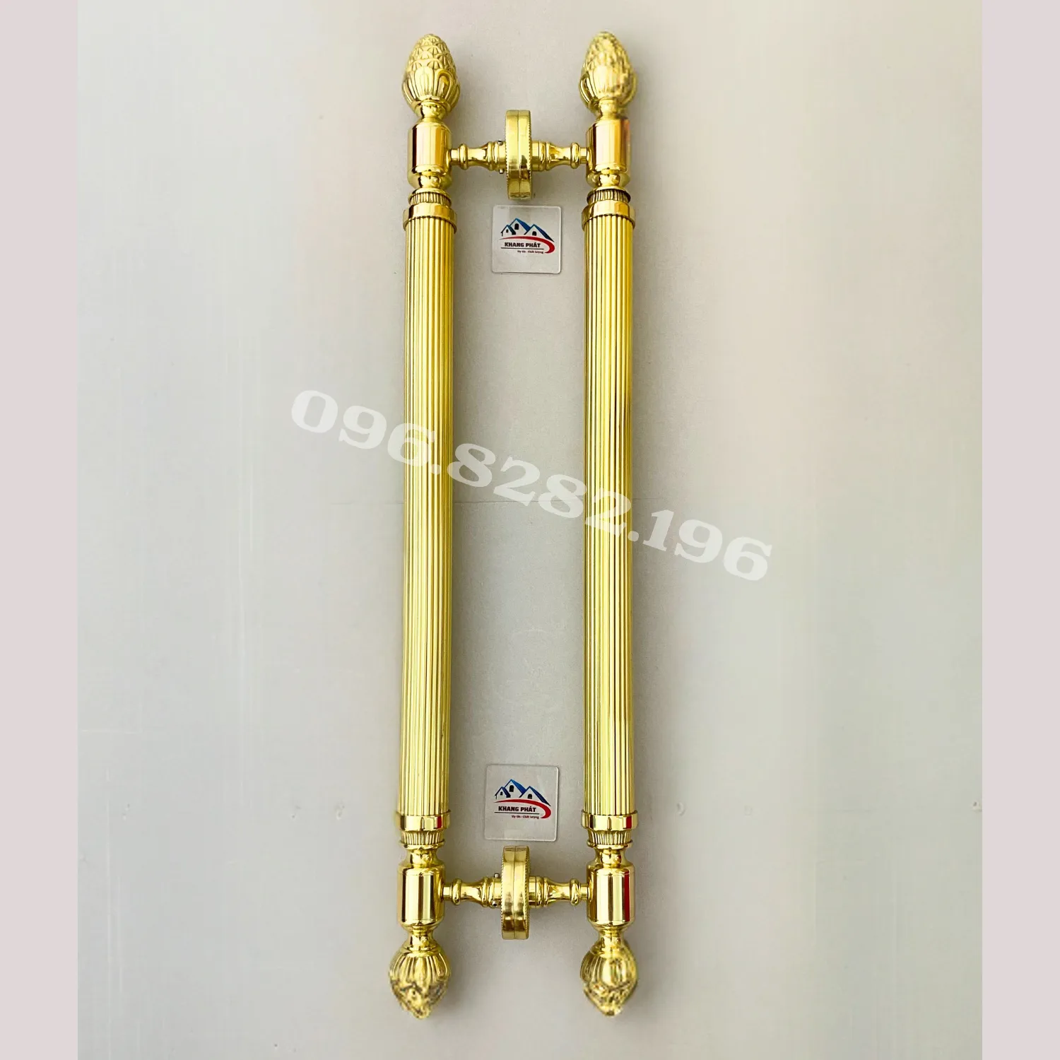 Tay kéo cửa đồng chóp thông 120cm cho cửa cổng