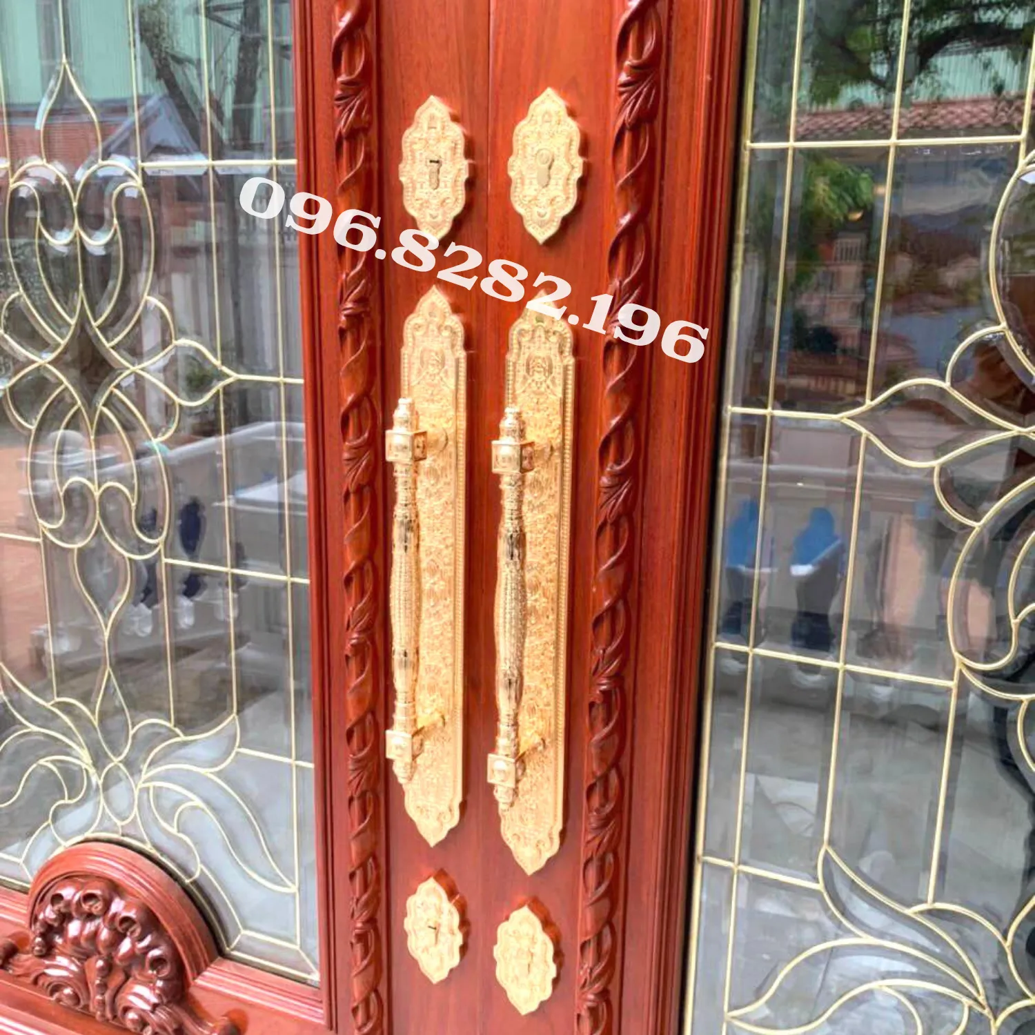 Tay kéo KP999F lắp cùng khóa âm trên cửa gỗ